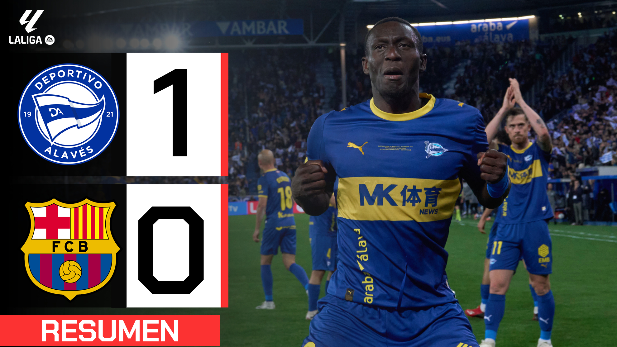 Alavés 1-0 Barcelona  Resumen LaLiga