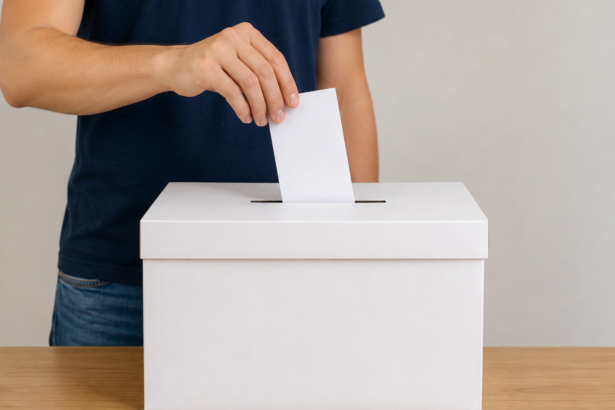Imagen de recurso de una persona votando.