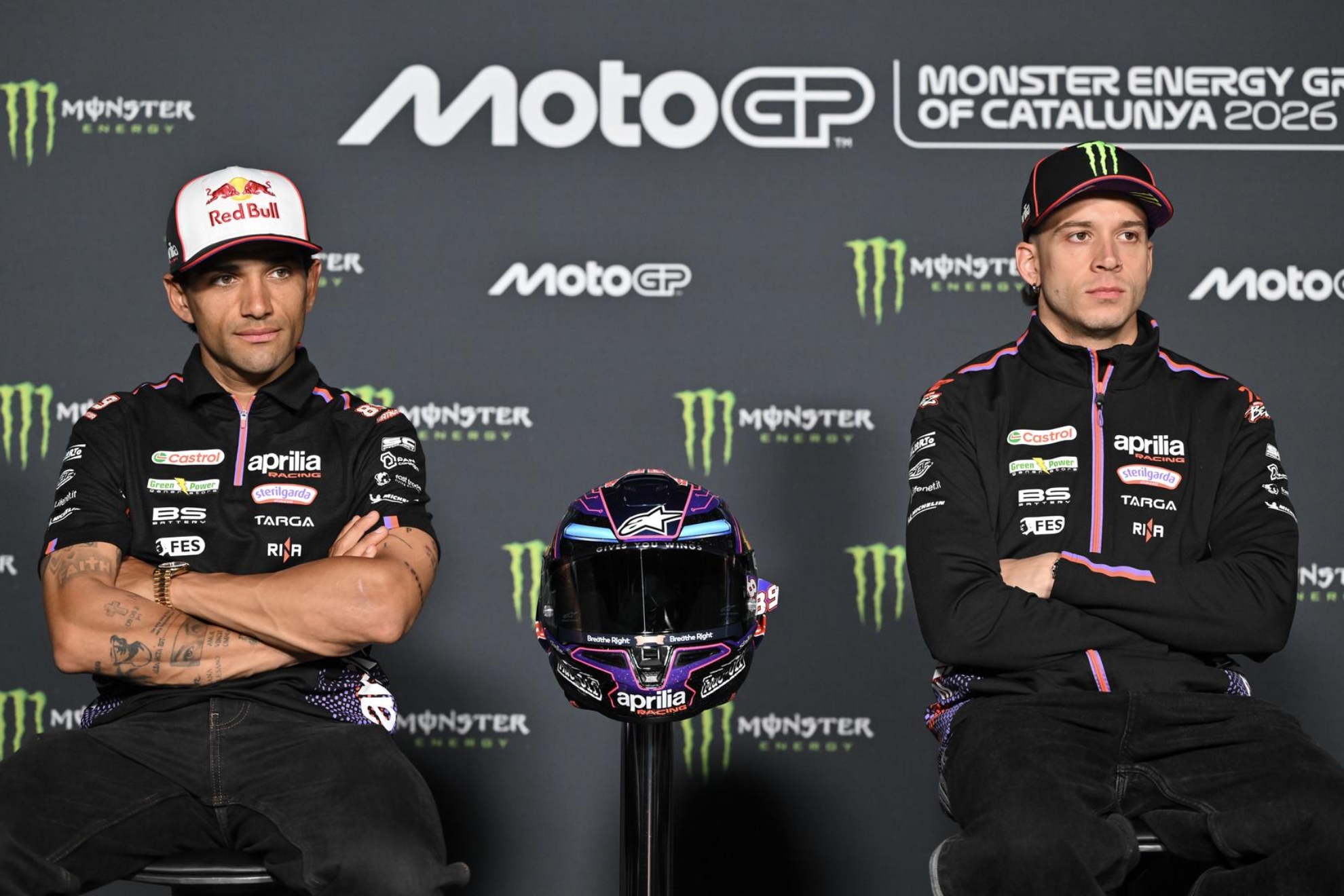 Jorge Martín y Bezzecchi, en Montmeló.
