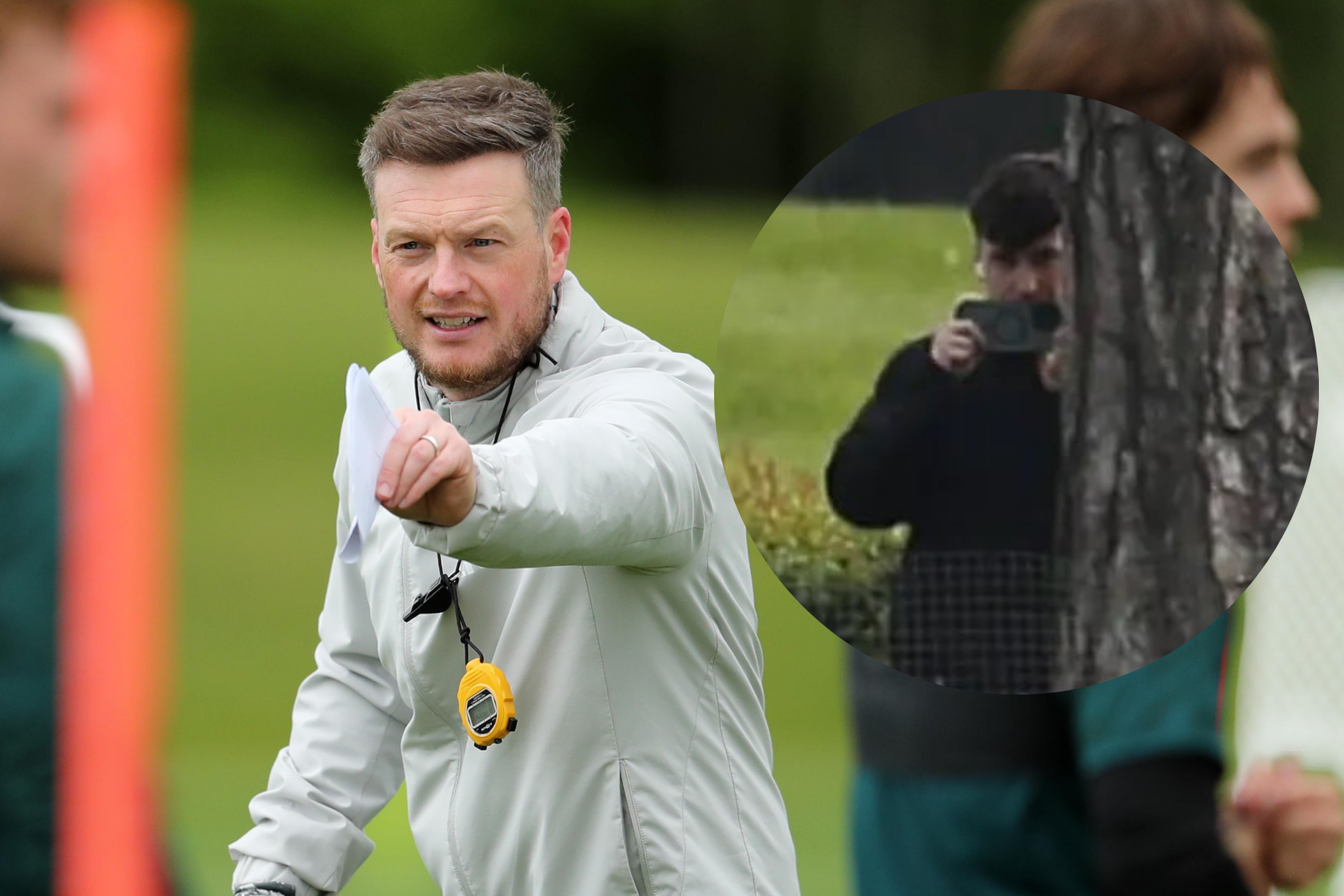 Kim Hellberg durante una sesión de entrenamiento con el Middlesbrough.
