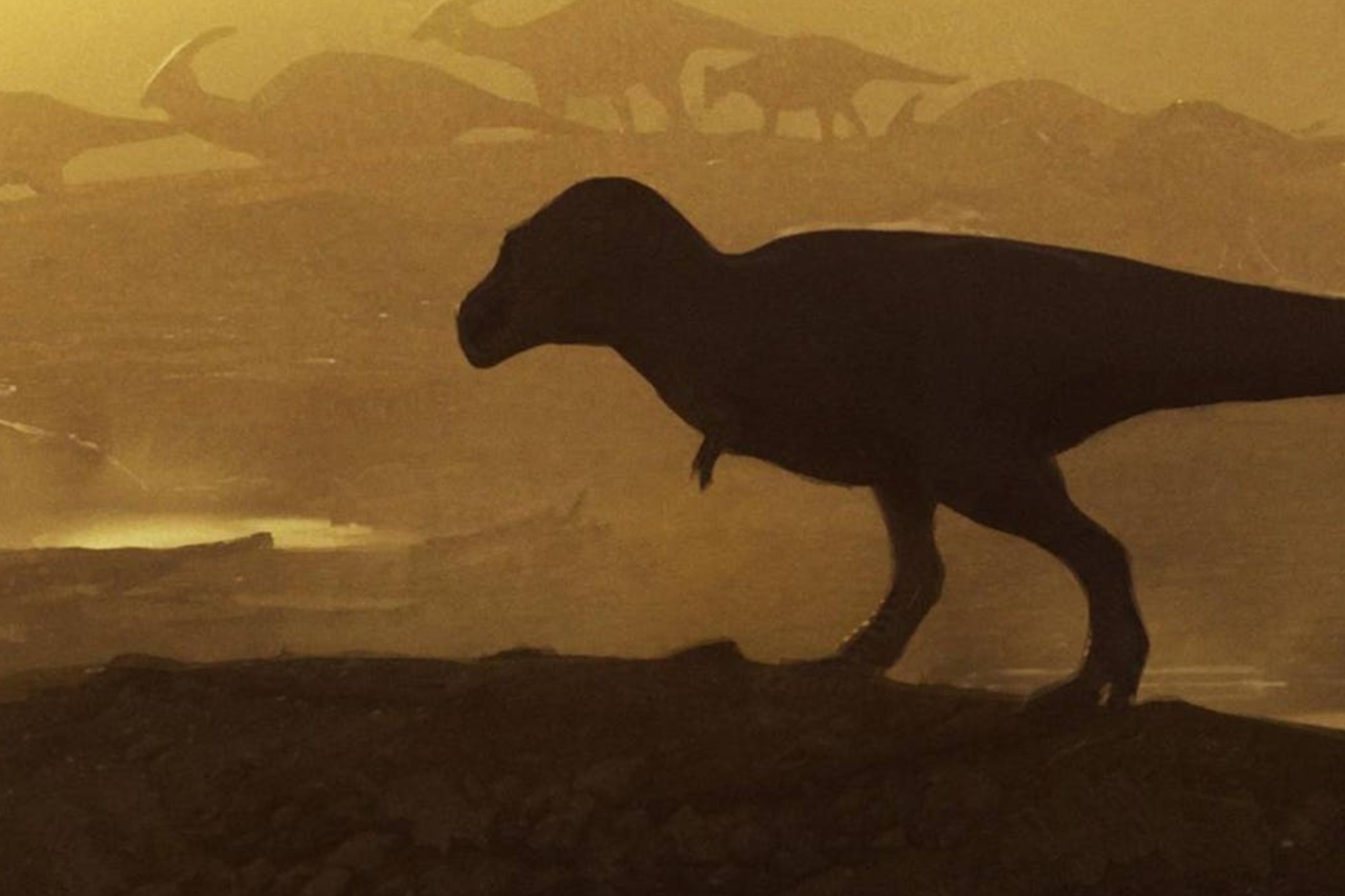Representación artística de un tiranosaurio gigante.