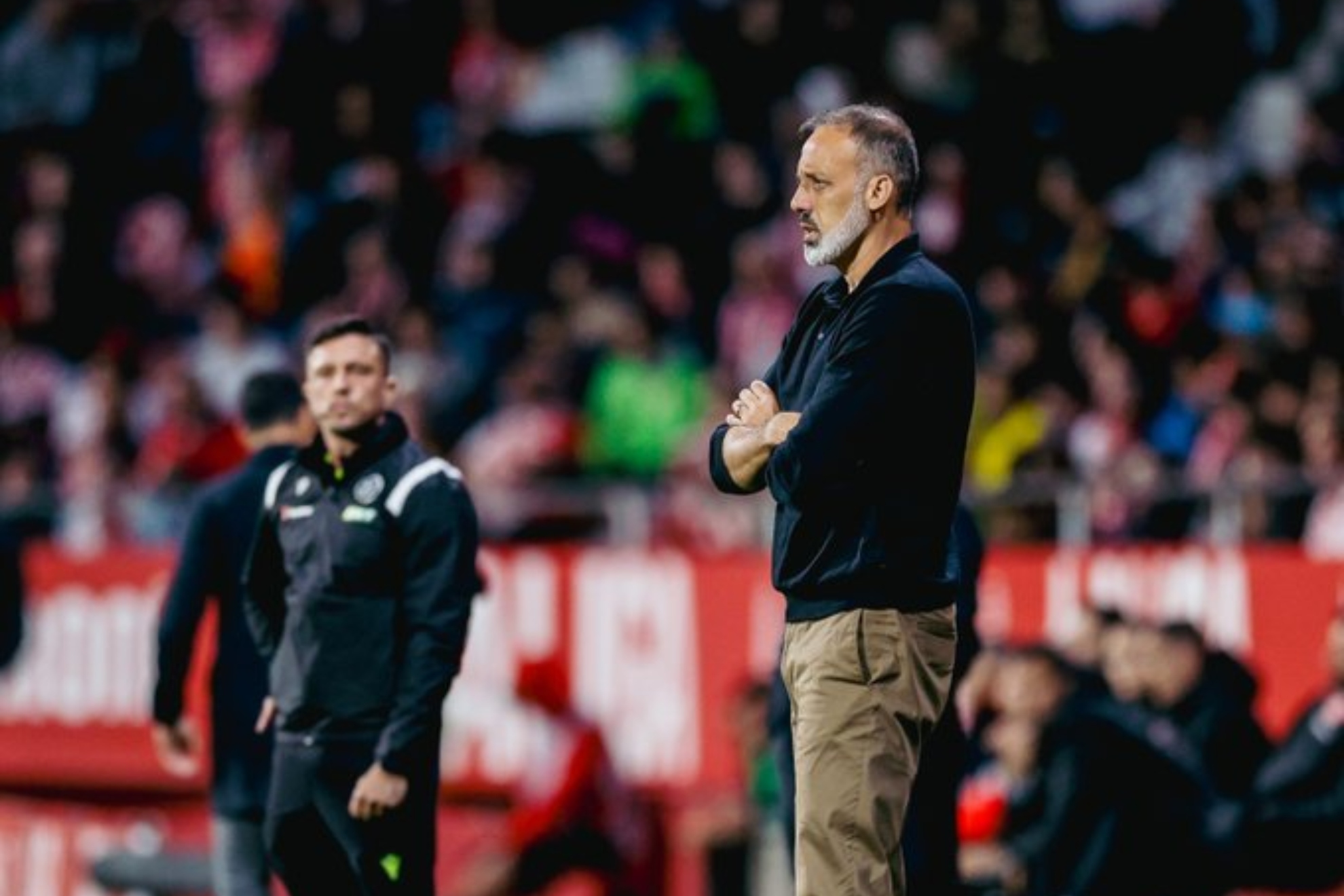 Pellegrino Matarazzo, durante el partido de la Real en Girona.