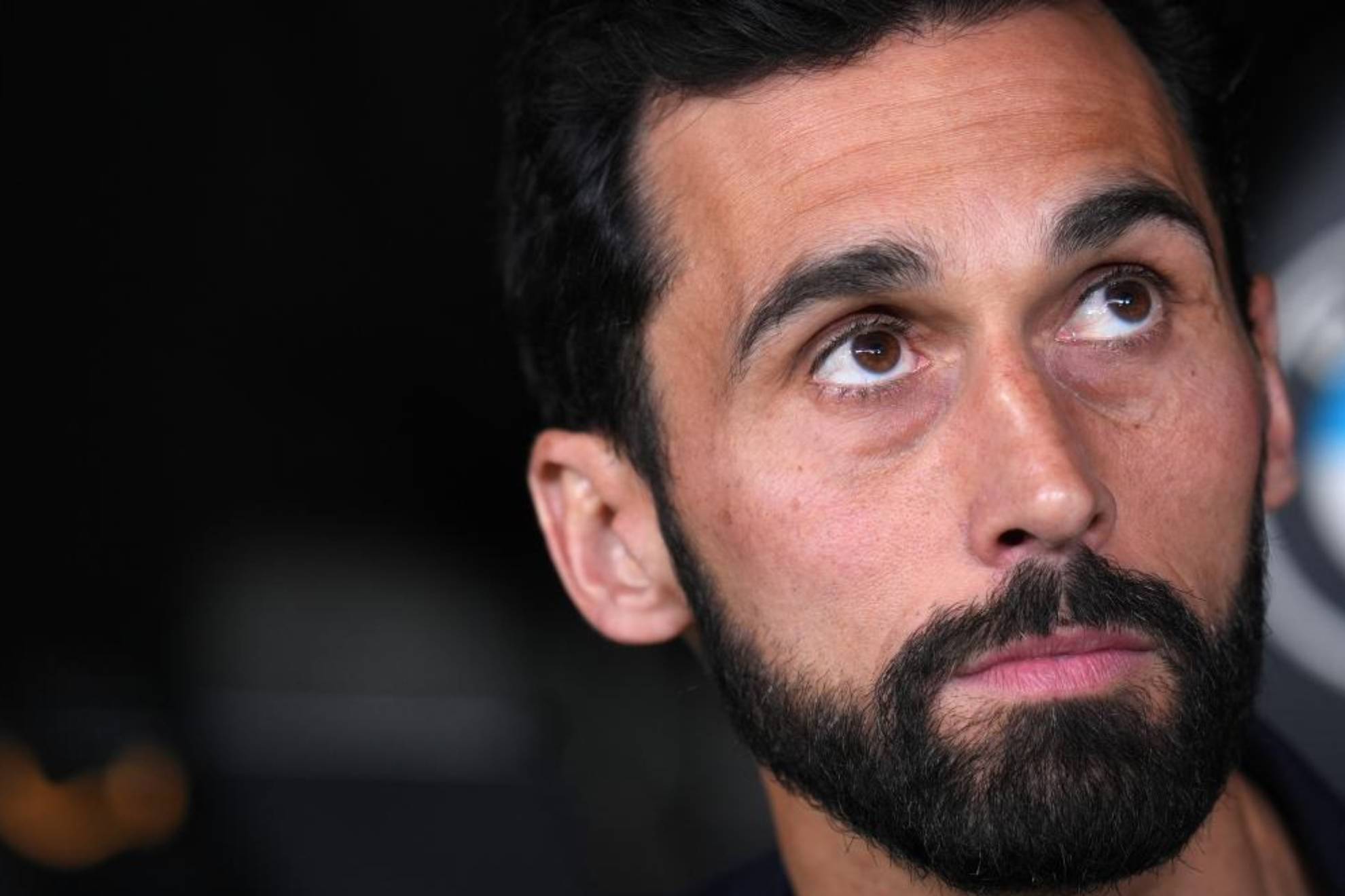 Arbeloa, en el banquillo del Bernabéu en el partido de esta noche ante el Oviedo.