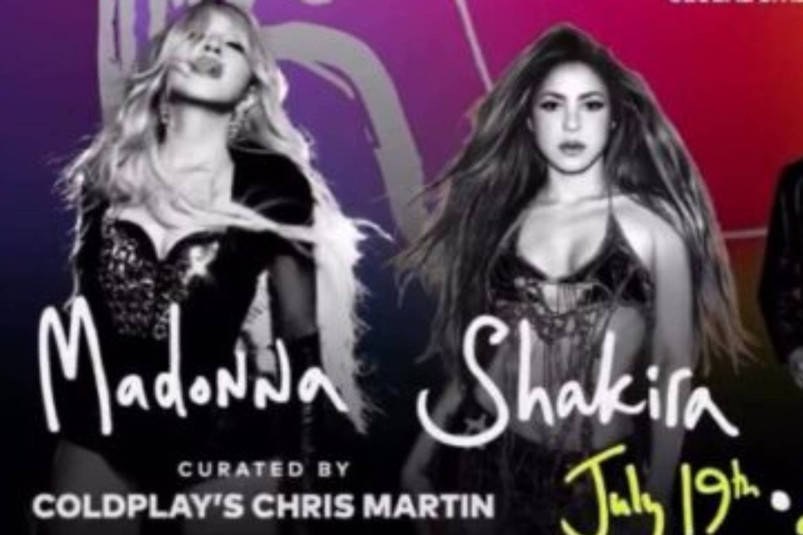 Shakira, Madonna y BTS actuarán en la final del Mundial 2026 del próximo 19 de julio en Nueva York, que por primera vez contará con un espectáculo de medio tiempo, según anunció este jueves la FIFA.