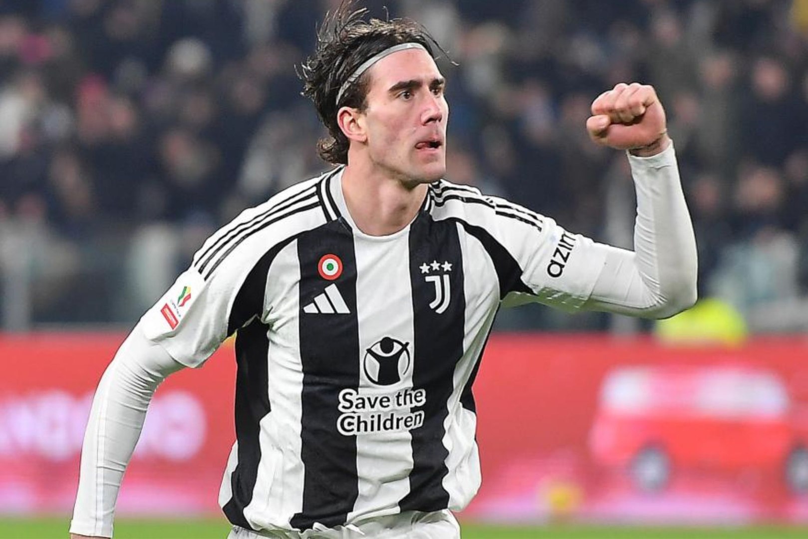 Dusan Vlahovic, durante el partido contra el Hellas Verona