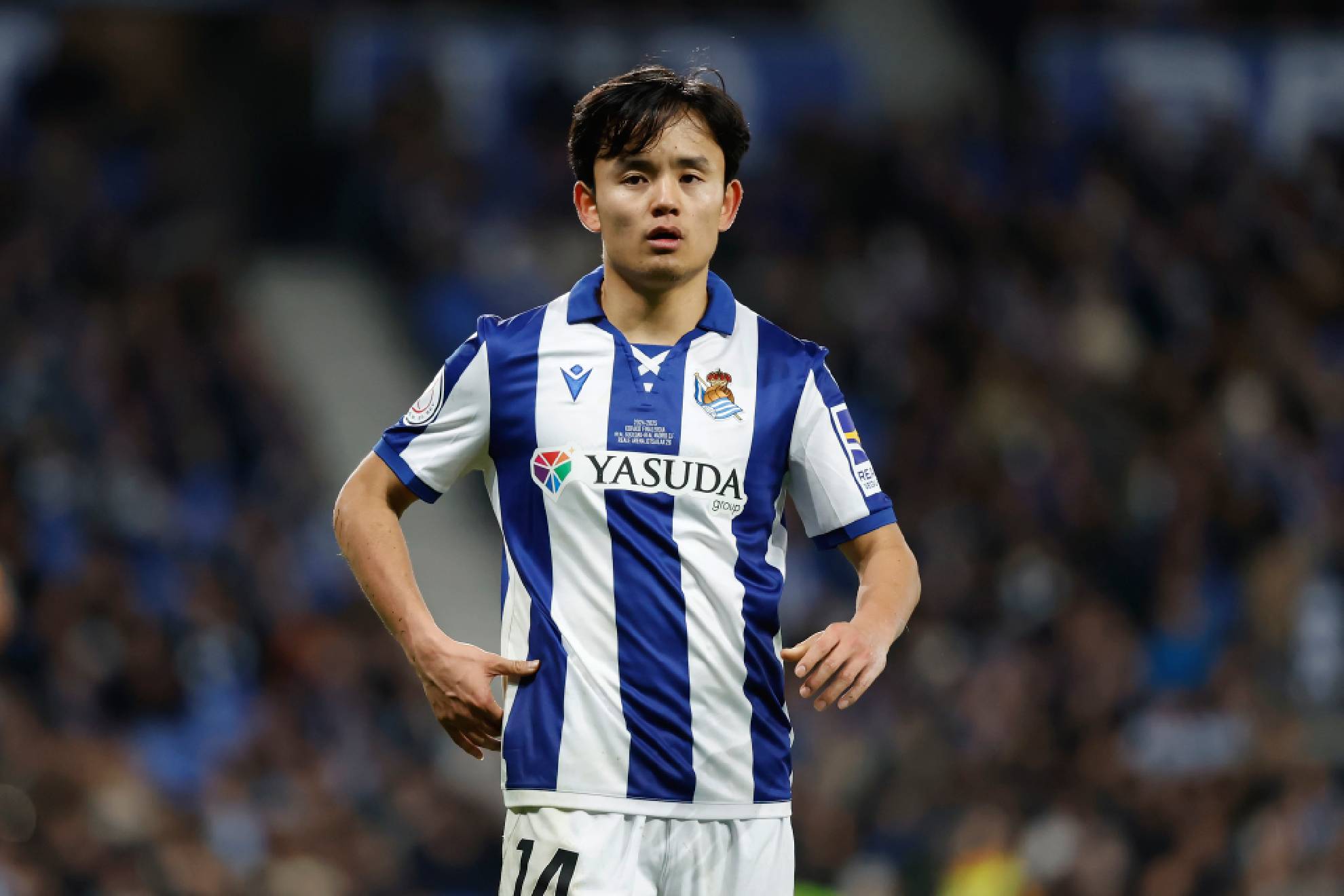 Takefusa Kubo en el encuentro ante el Real Madrid de la Copa del Rey 24-25