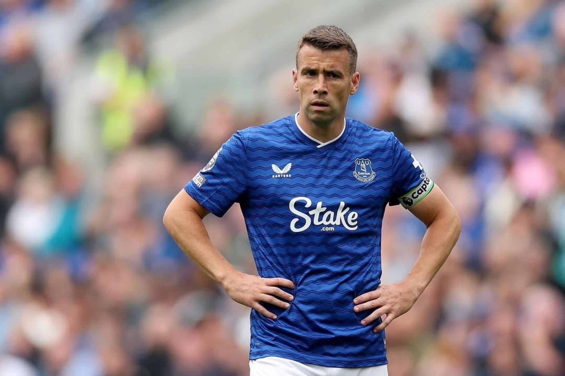 Séamus Coleman, con el brazalete de capitán.