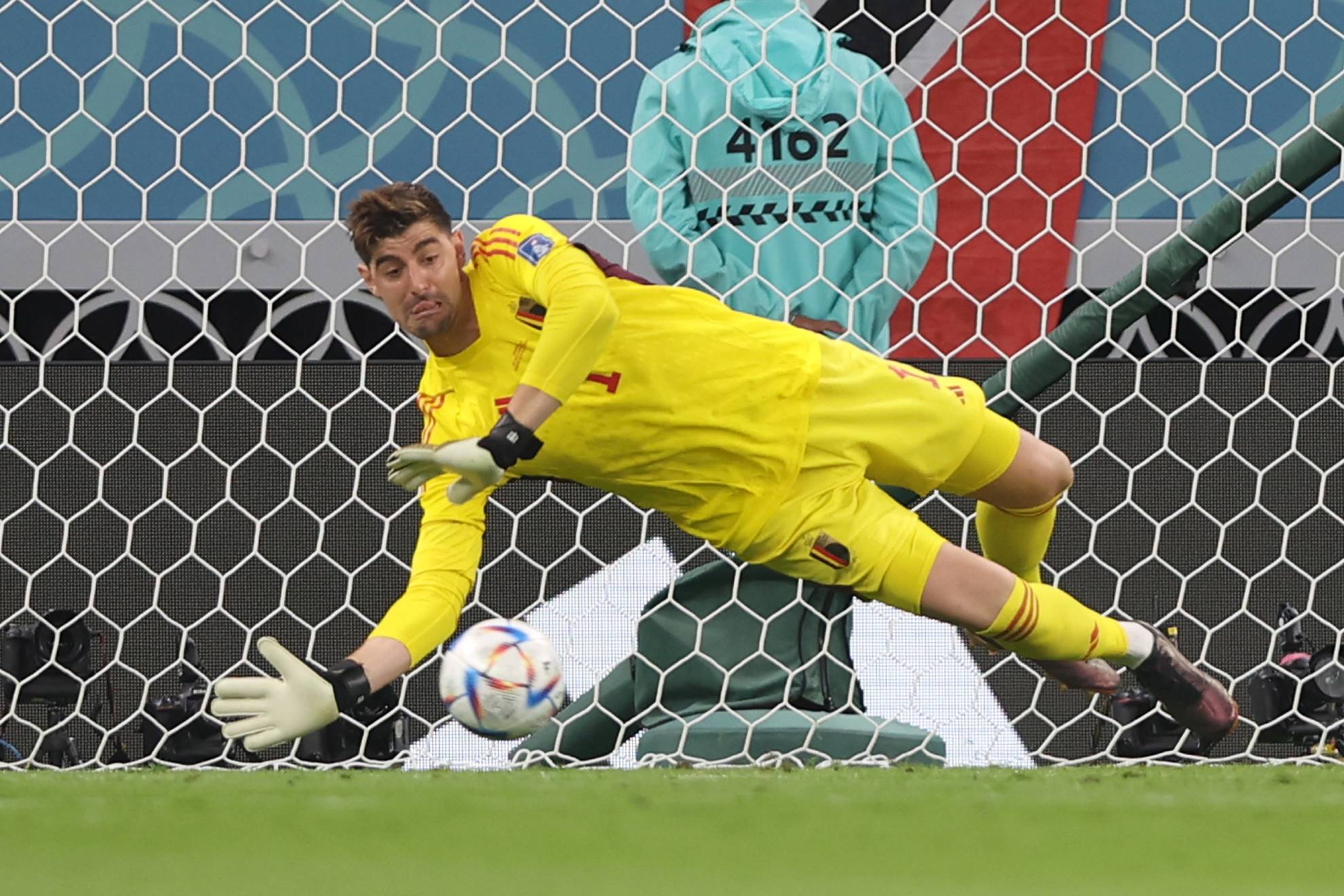 Courtois durante el último Mundial.