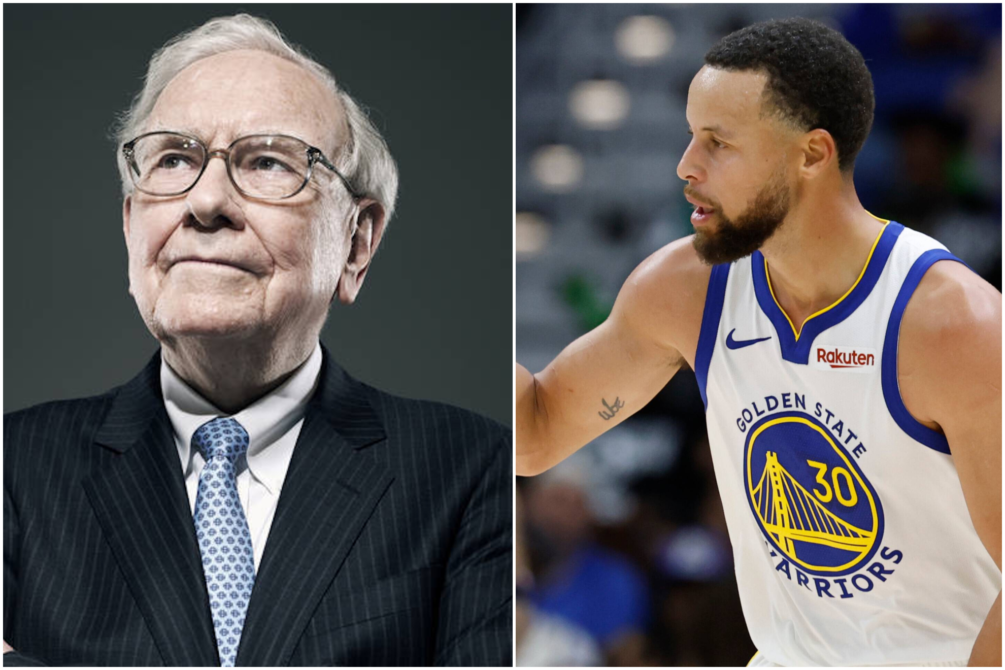 Warren Buffett y Stephen Curry.