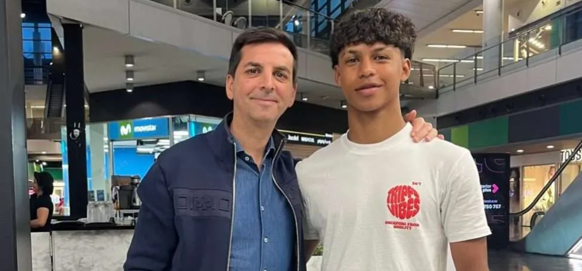 Francis Hernández, with Welson Jiménez, a Spanish-Honduran from Girona who he has convinced to play for Honduras.