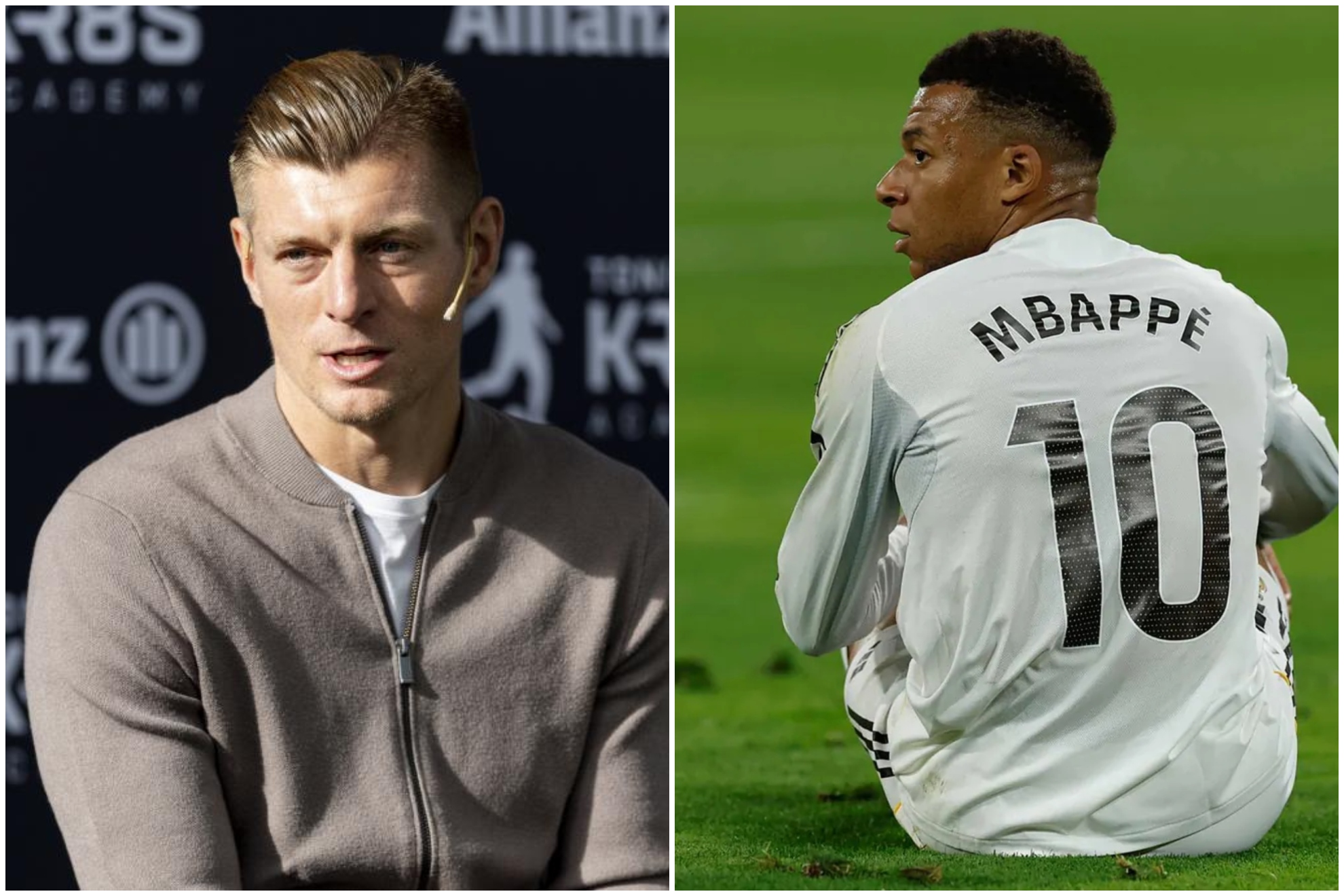 Kroos, con Mbappé.