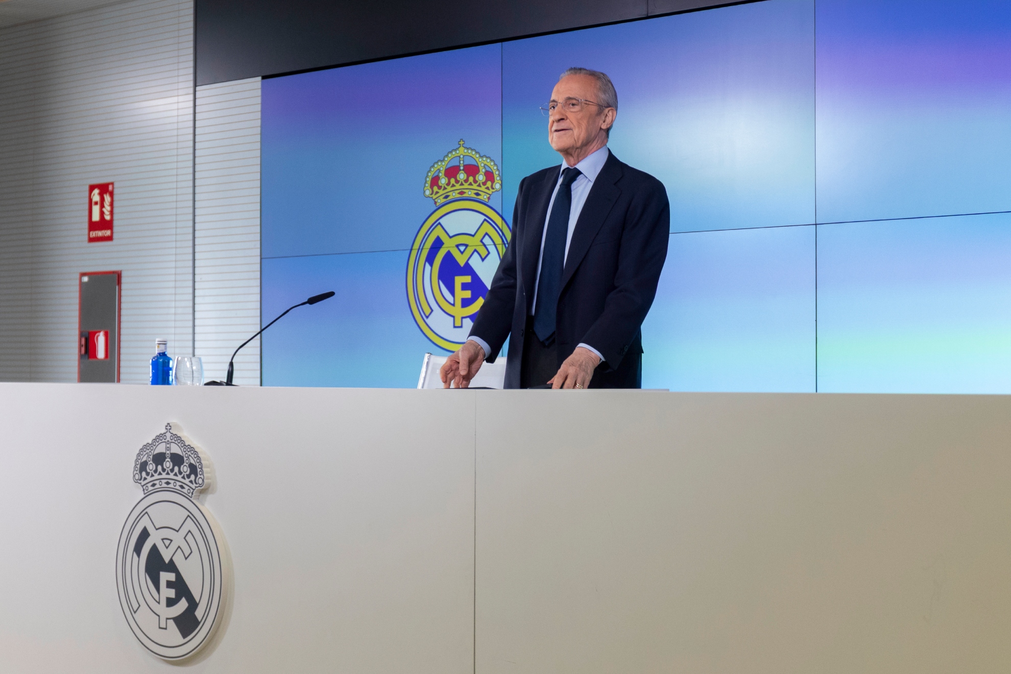 Florentino Pérez, en su comparecencia del pasado martes.&nbsp;