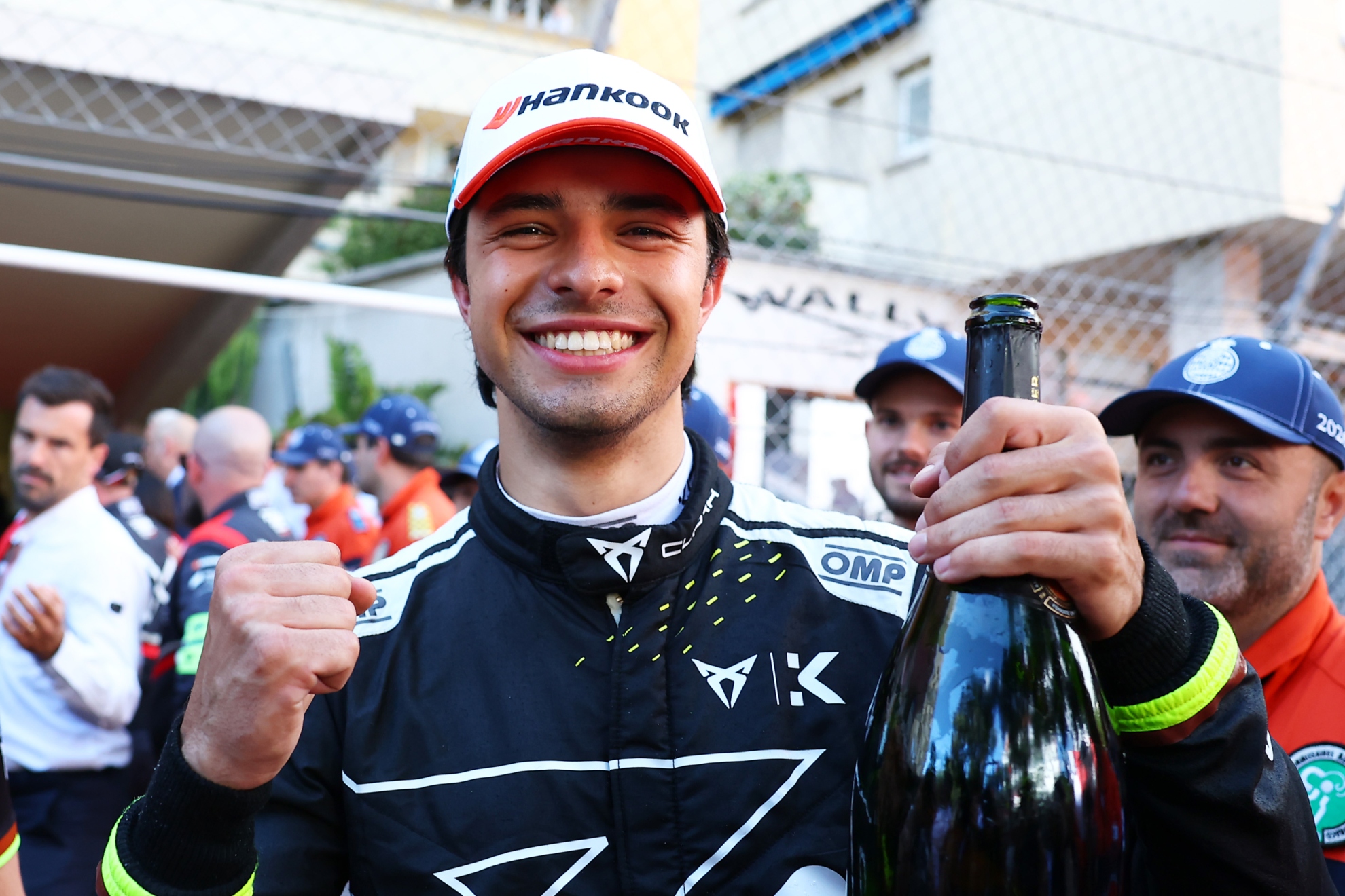 Pepe Martí, en el podio del E-Prix de Mónaco