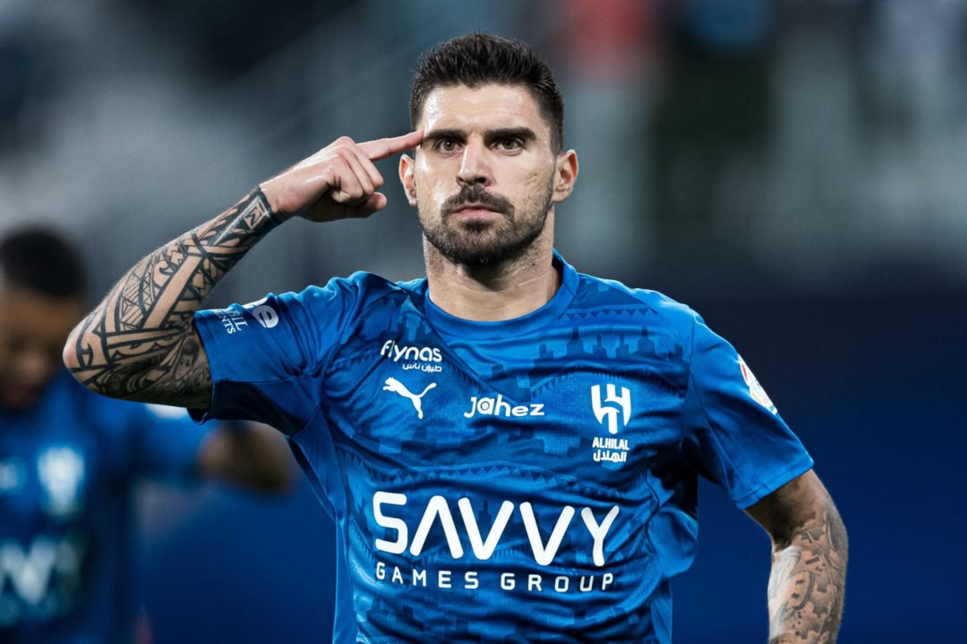 Rúben Neves celebra un gol.