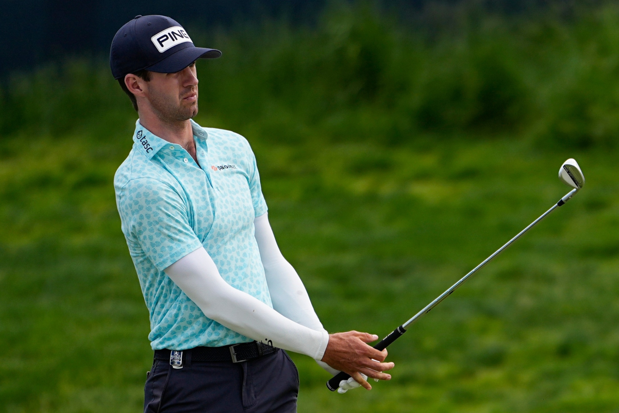 Alex Smalley durante la tercera ronda del PGA.