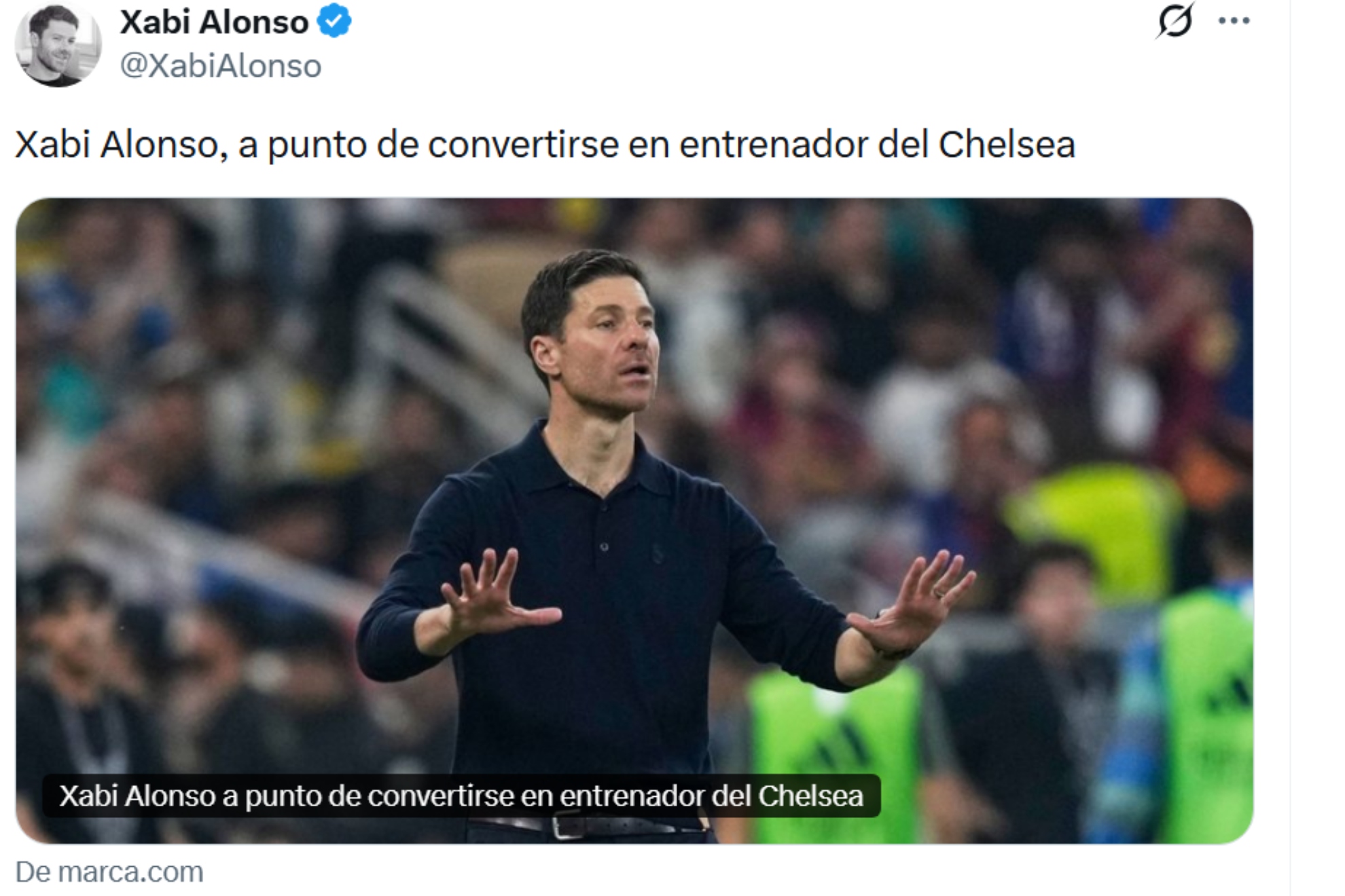 El tuit de Xabi Alonso.