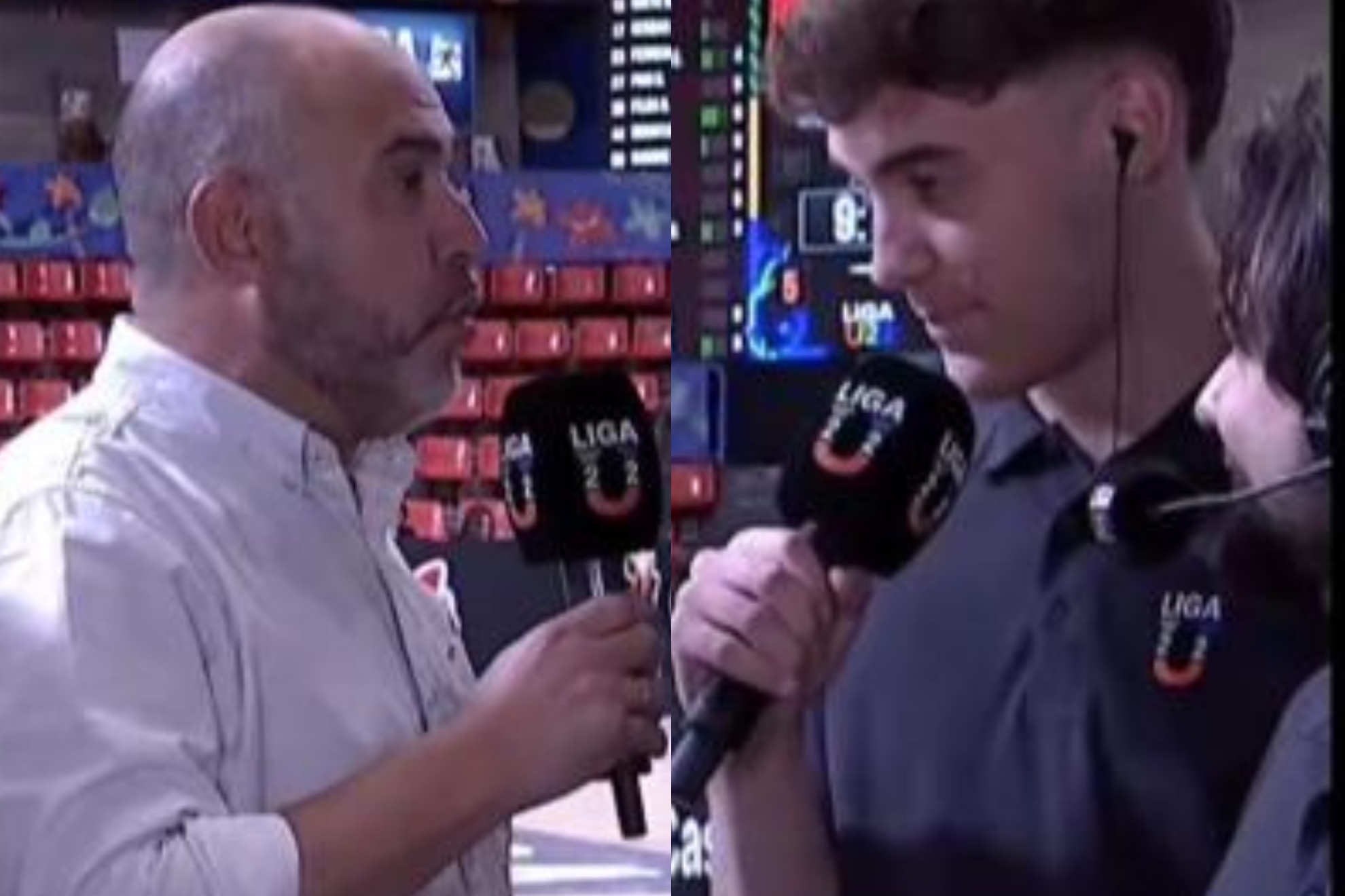 Iván González, con Chus Mateo.