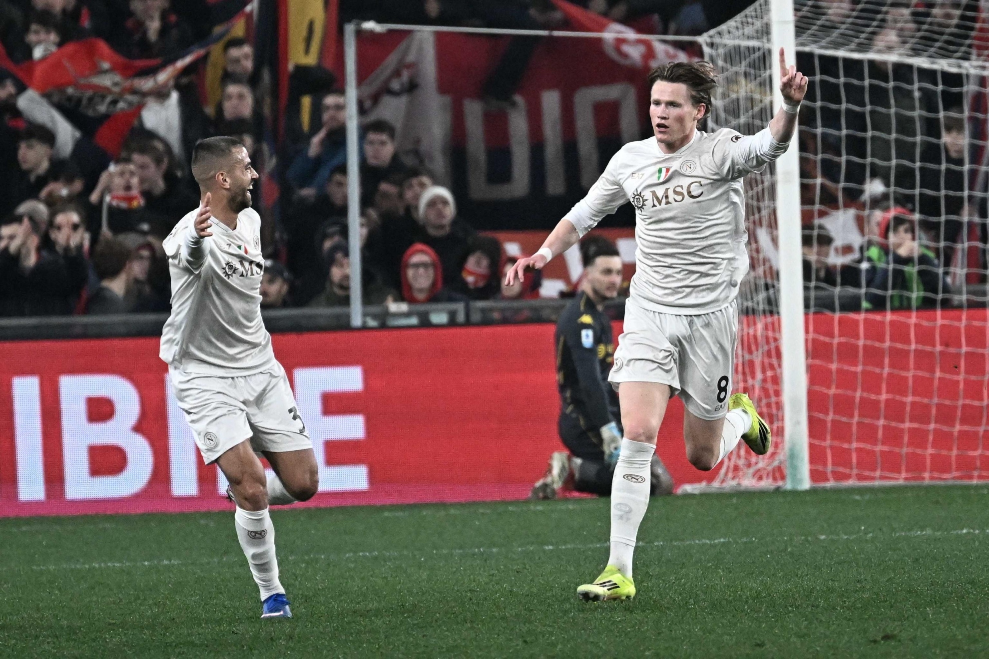 McTominay celebra un gol con el Nápoles, en una imagen de archivo.