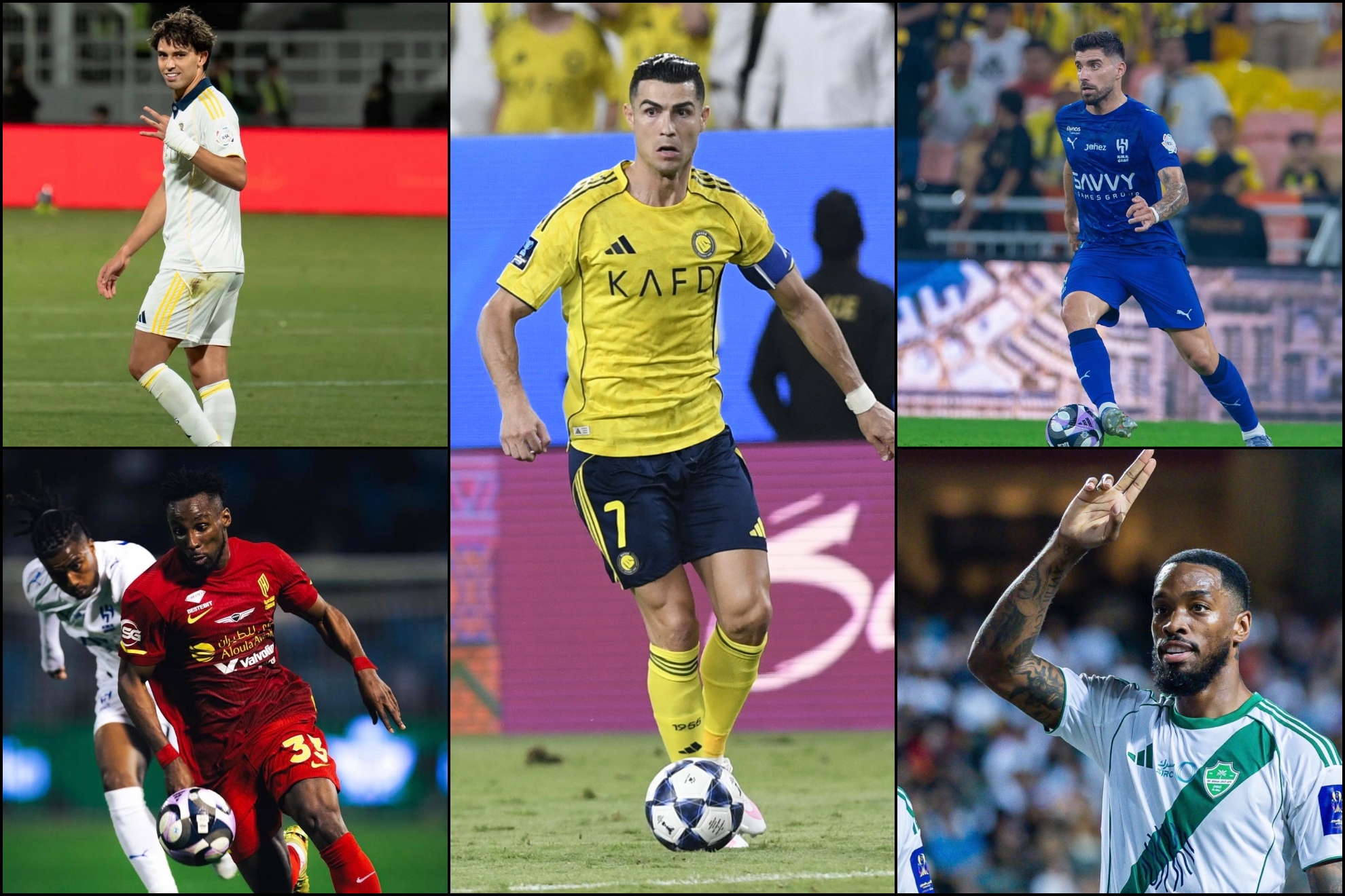 Los cinco nominados a mejor jugador de temporada de la Liga Saudí.