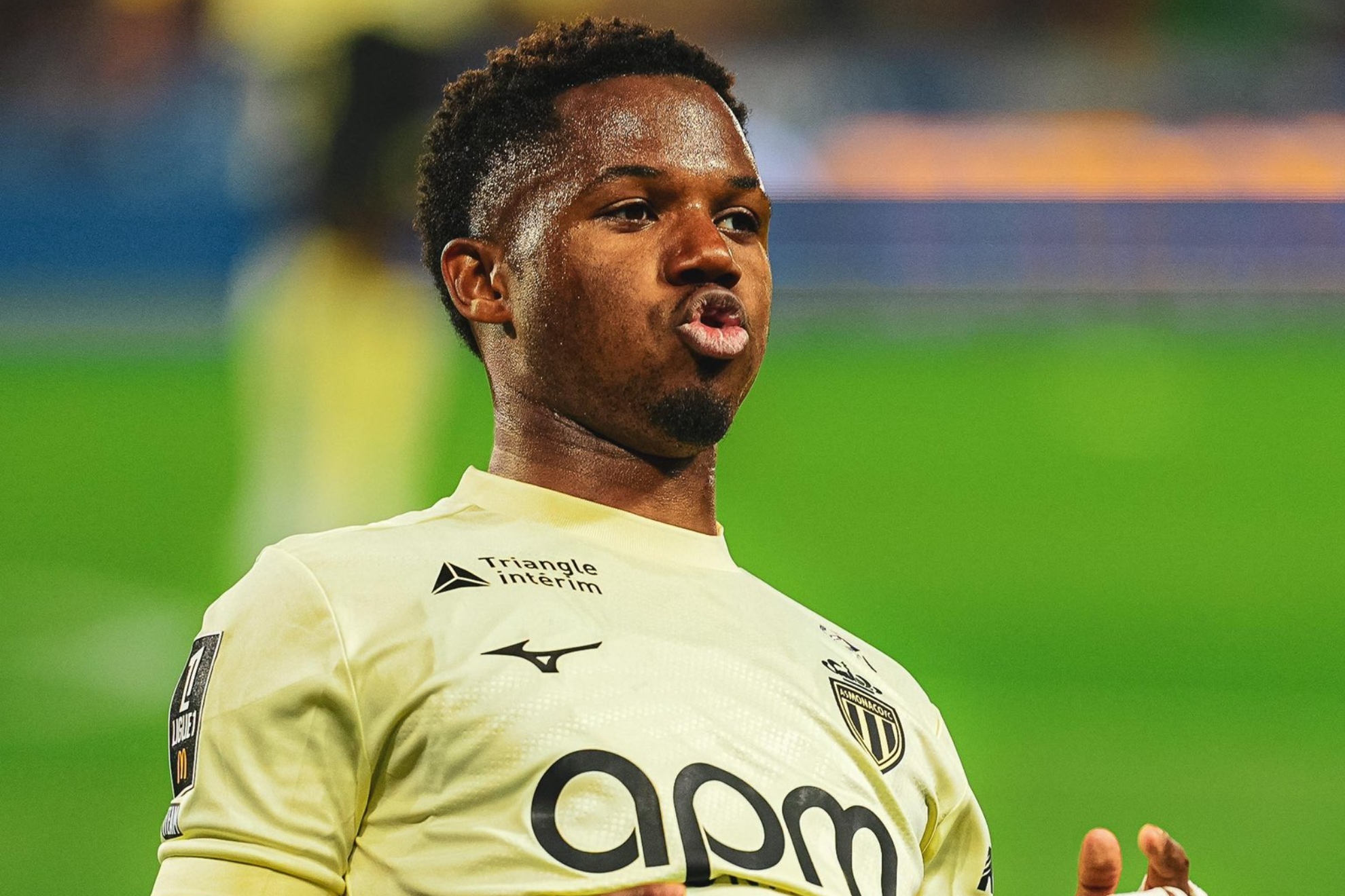 Ansu Fati celebra su gol ante el Estrasburgo.
