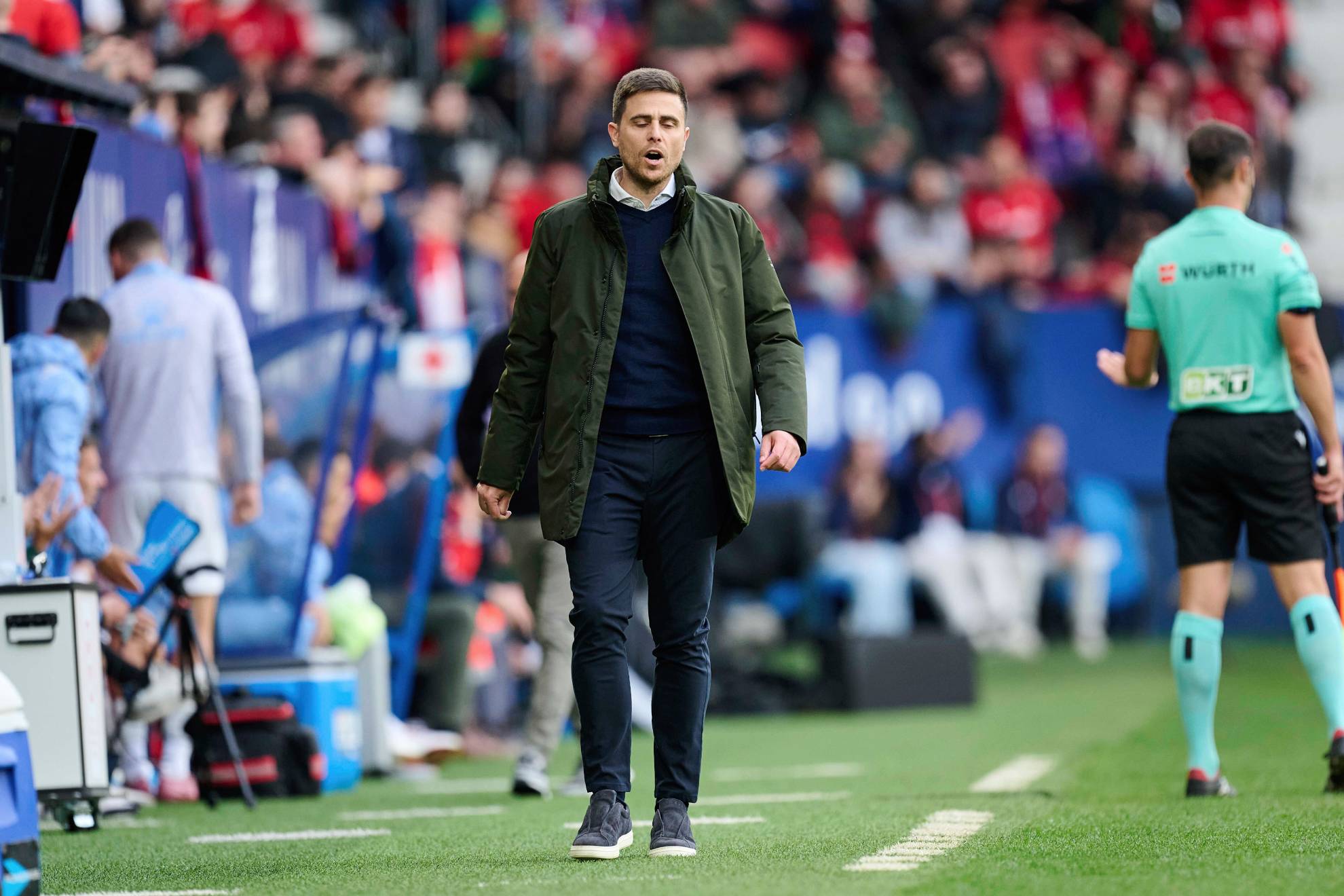 Lisci durante el encuentro ante el espanyol.