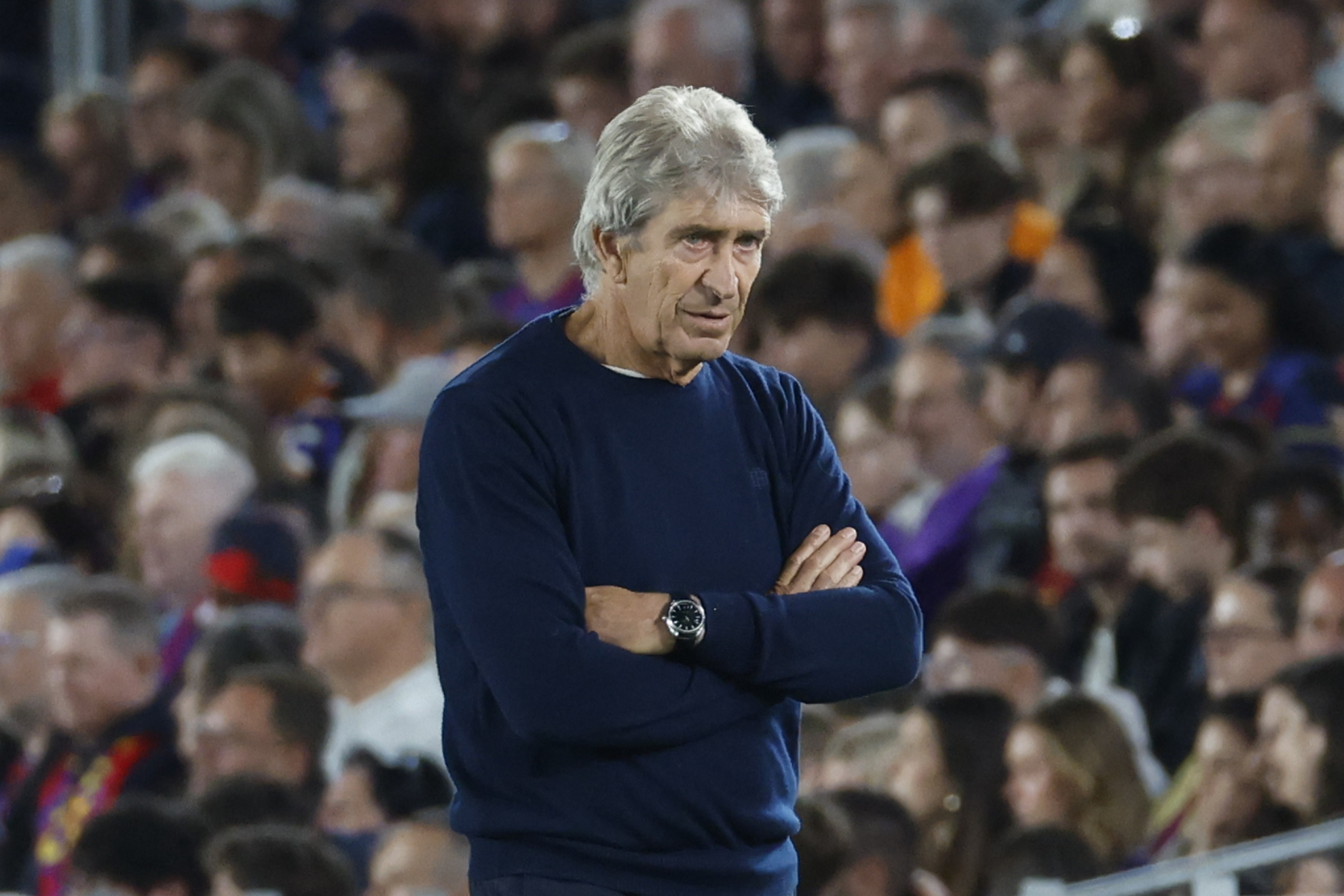 Pelllegrini, en el Camp Nou