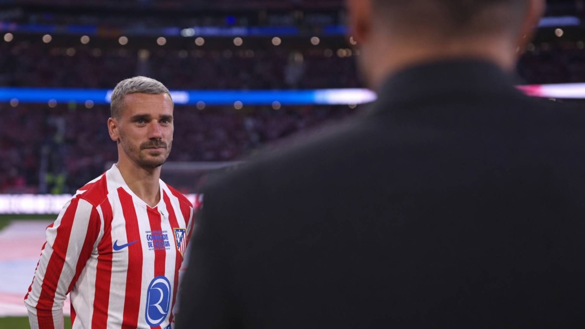 Diego Pablo Simeone, entrenador del Atlético de Madrid, dedicó estas emotivas palabras al delantero francés.