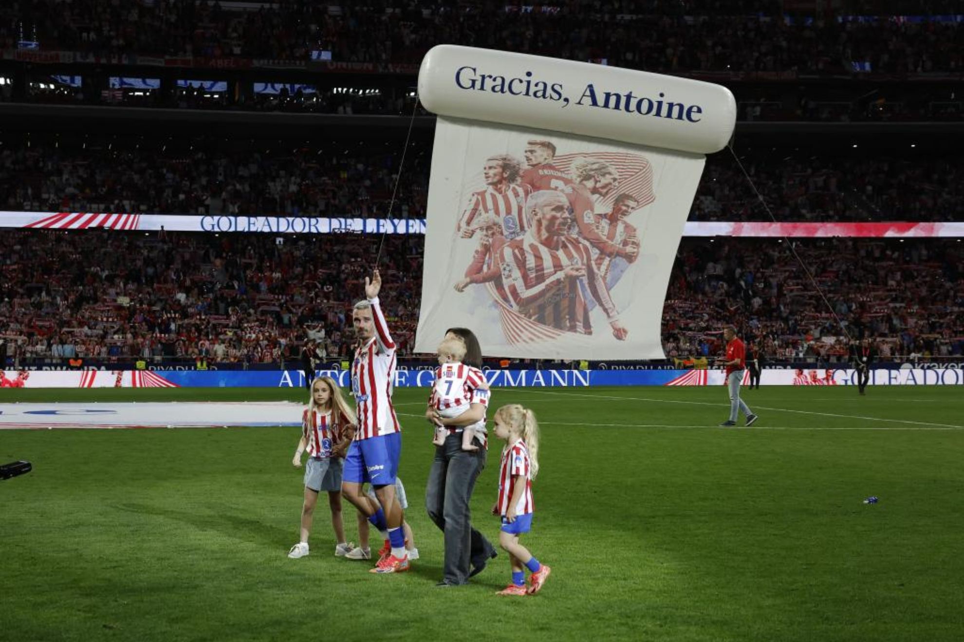 Griezmann, en su despedida.