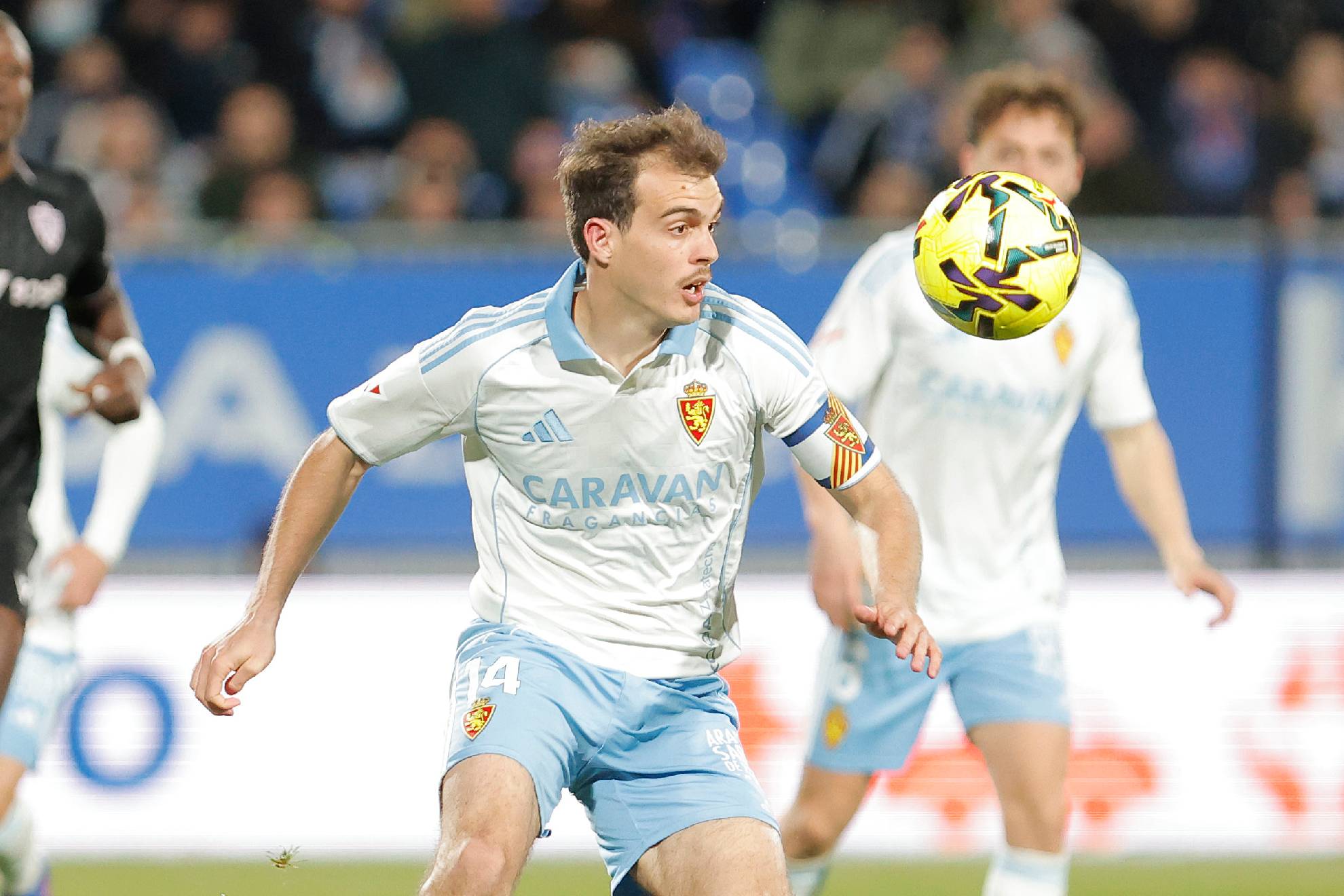 Francho Serrano en el Zaragoza 2-0 Almería