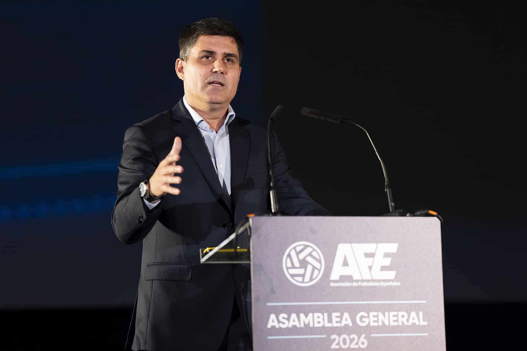 David Aganzo, en la Asamblea General Ordinaria 2026de la AFE