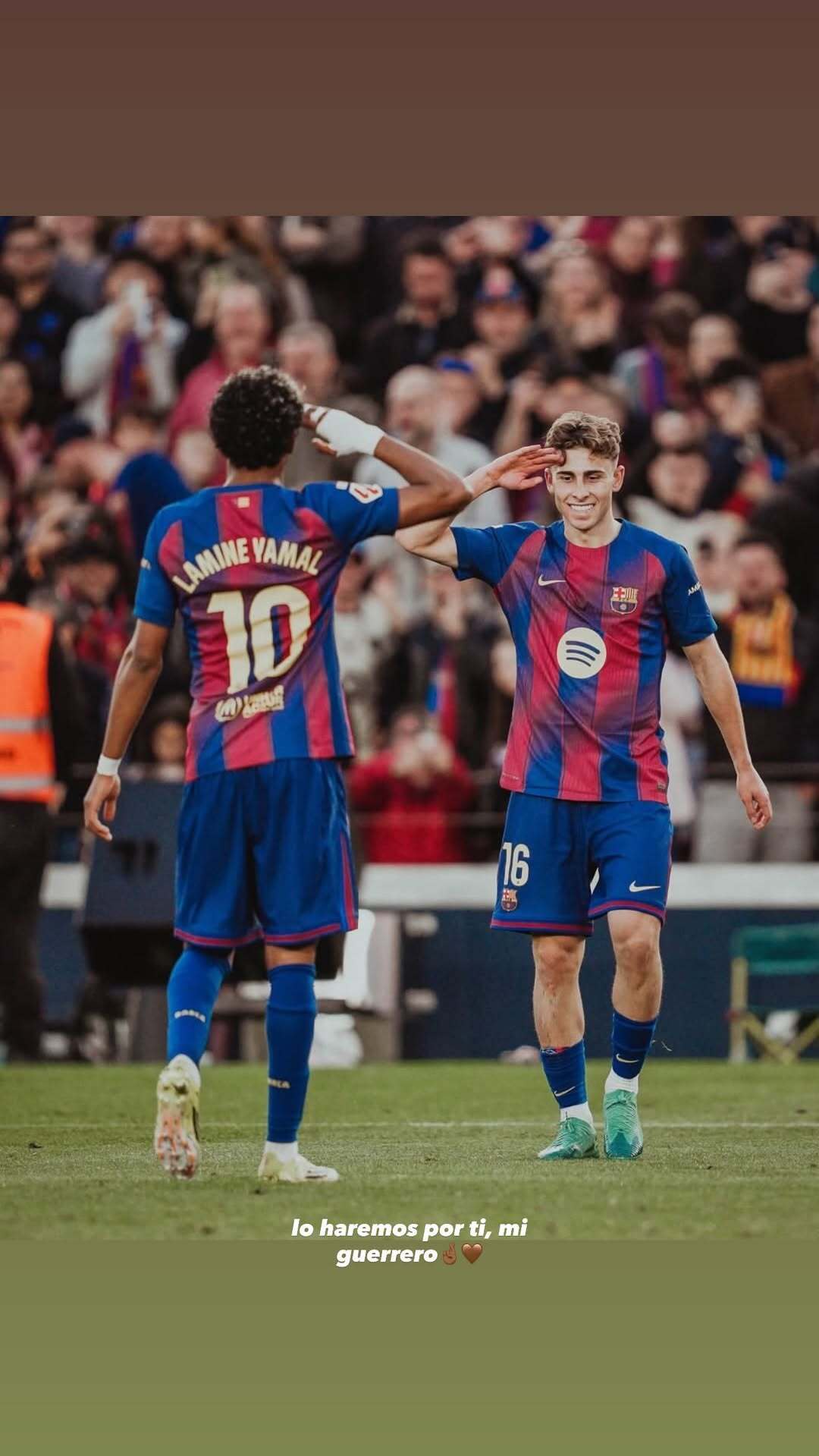 Lamine's story with Fermín.