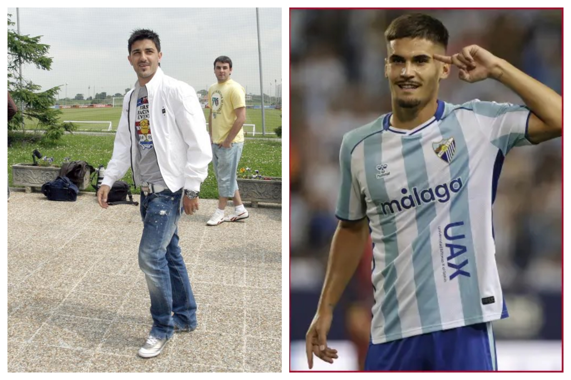 David Villa y Chupete