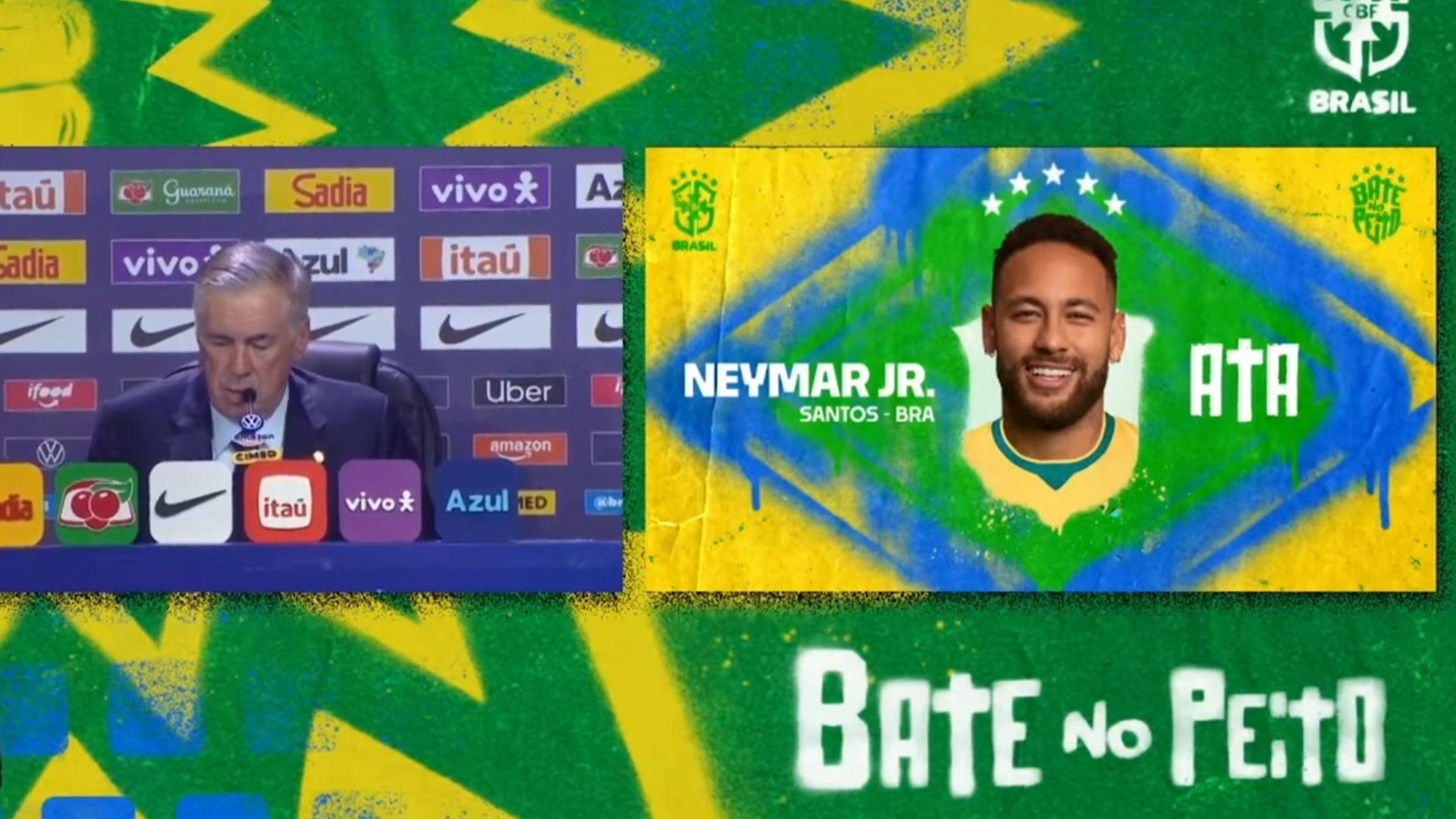 Ancelotti da la convocatoria de Brasil con Neymar