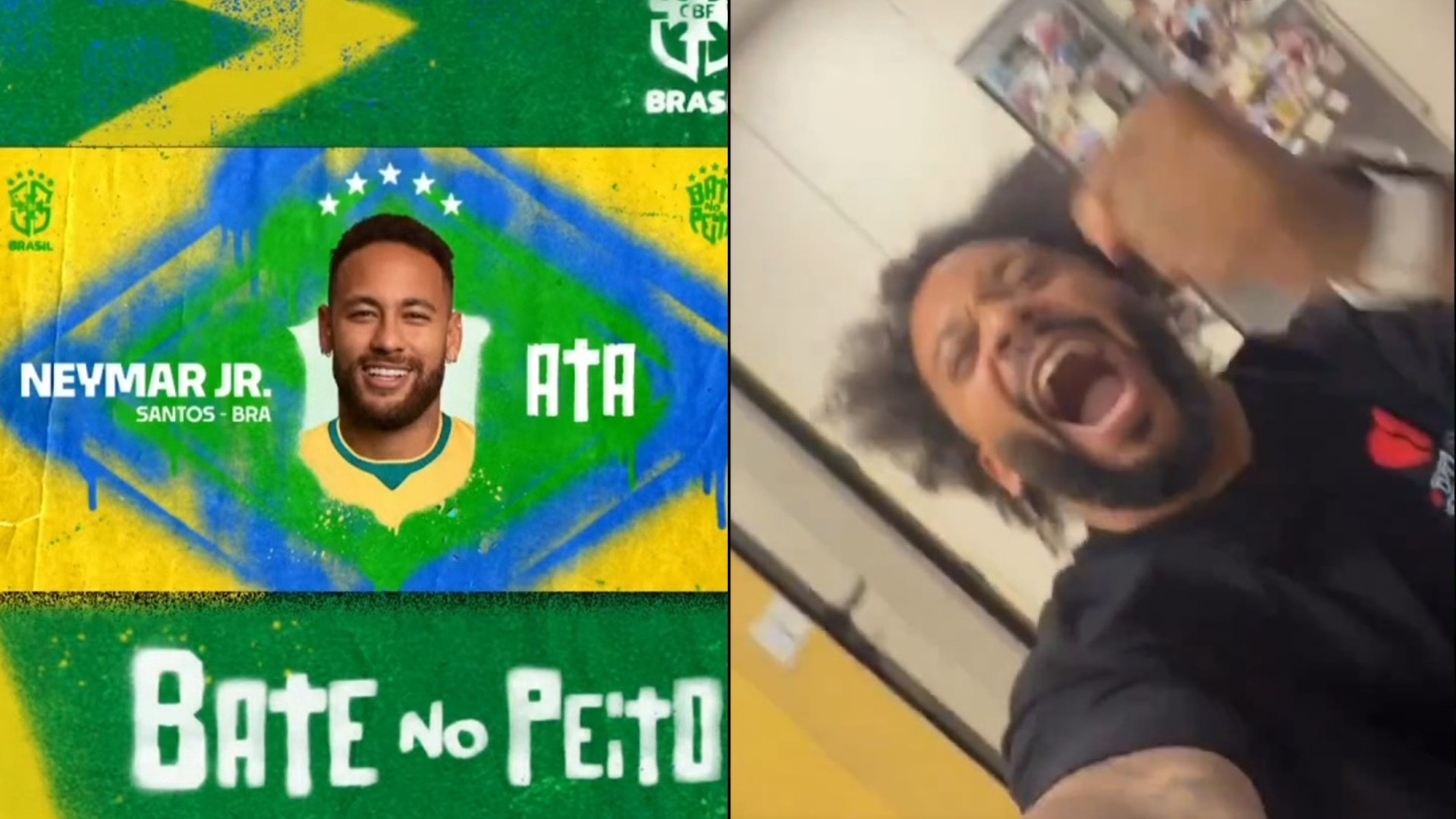 El exfutbolista brasileño publicó un vídeo en sus redes sociales en el que mostraba su alegría por la convocatoria del jugador del Santos