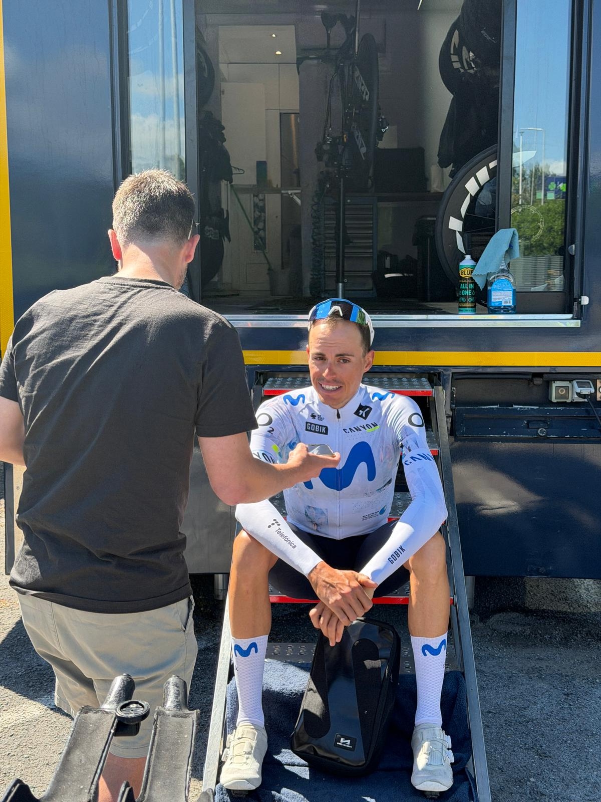 Enric Mas, durante la entrevista con MARCA.