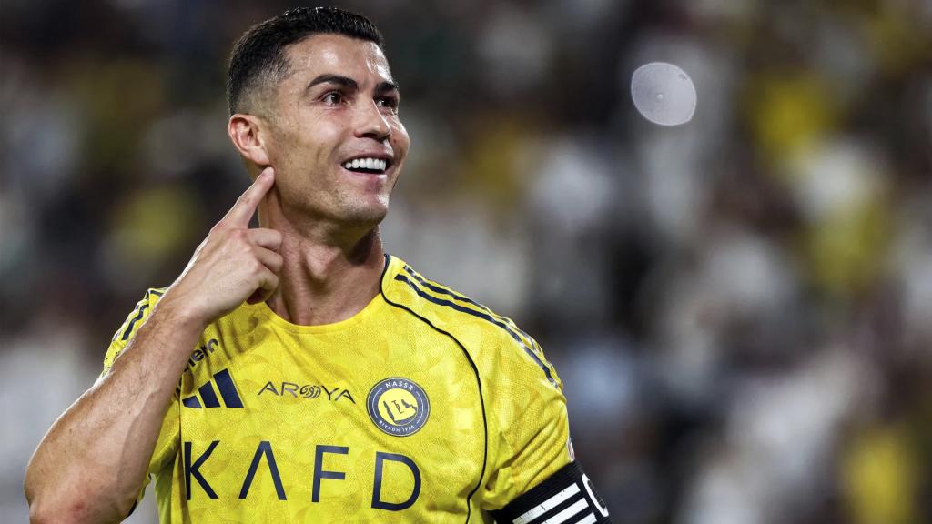 Cristiano Ronaldo celebra un gol con Al-Nassr.