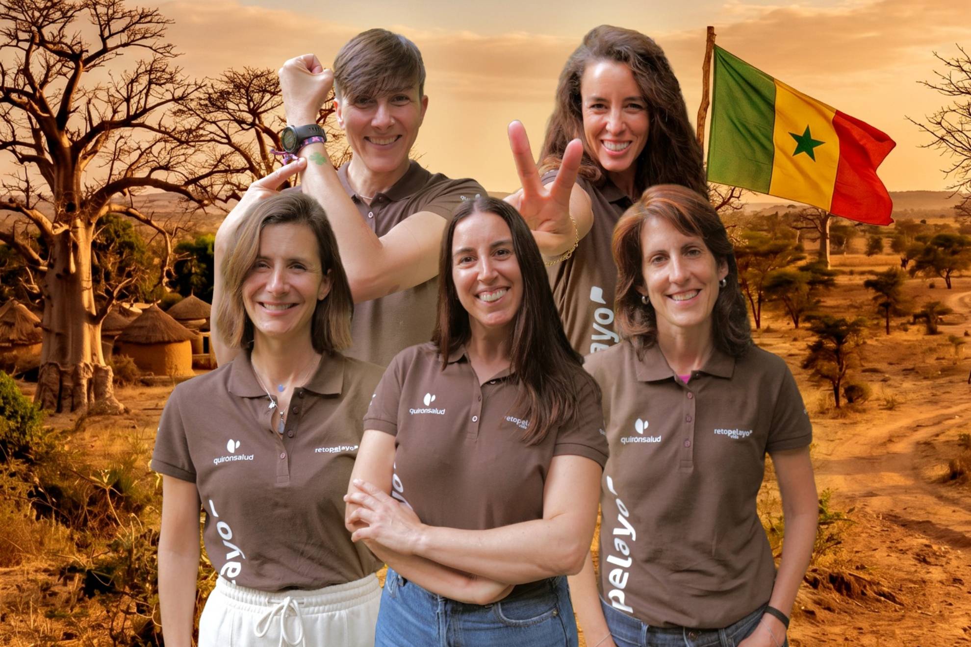 Las cinco seleccionadas para el Reto Pelayo Vida en Senegal 2026
