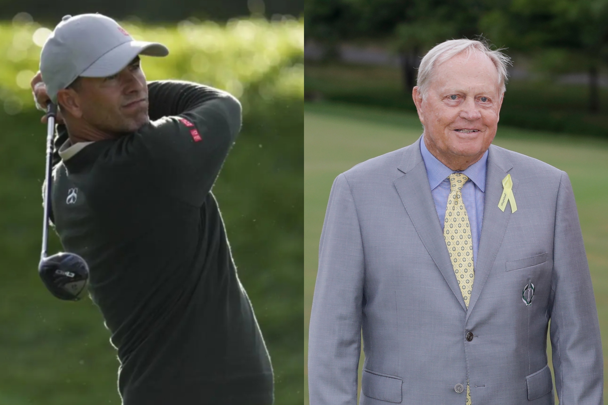 Adam Scott y Jack Nicklaus.