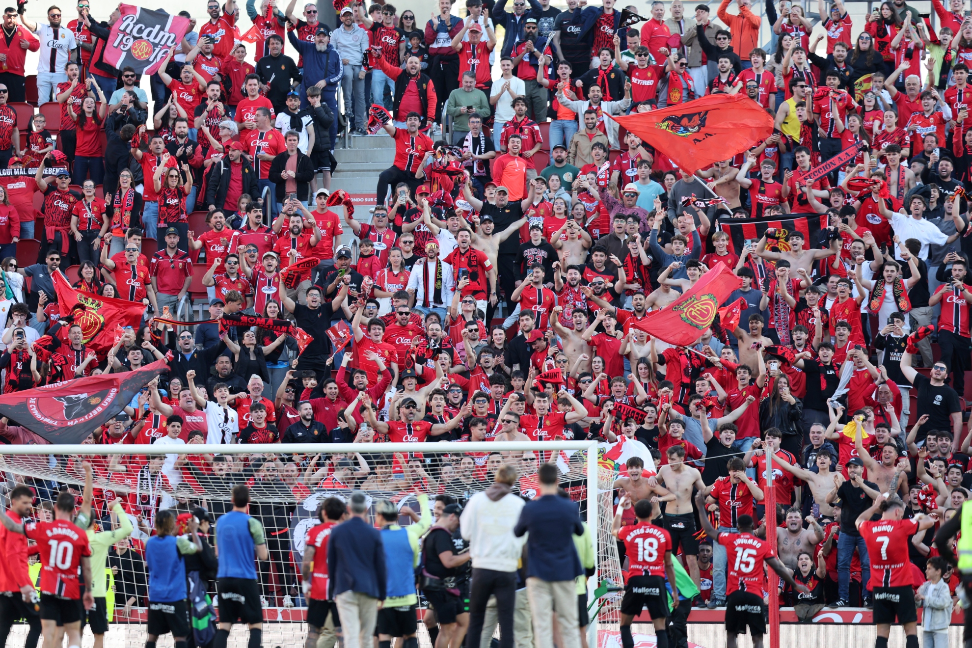 Imagen de la afición del Mallorca esta temporada.