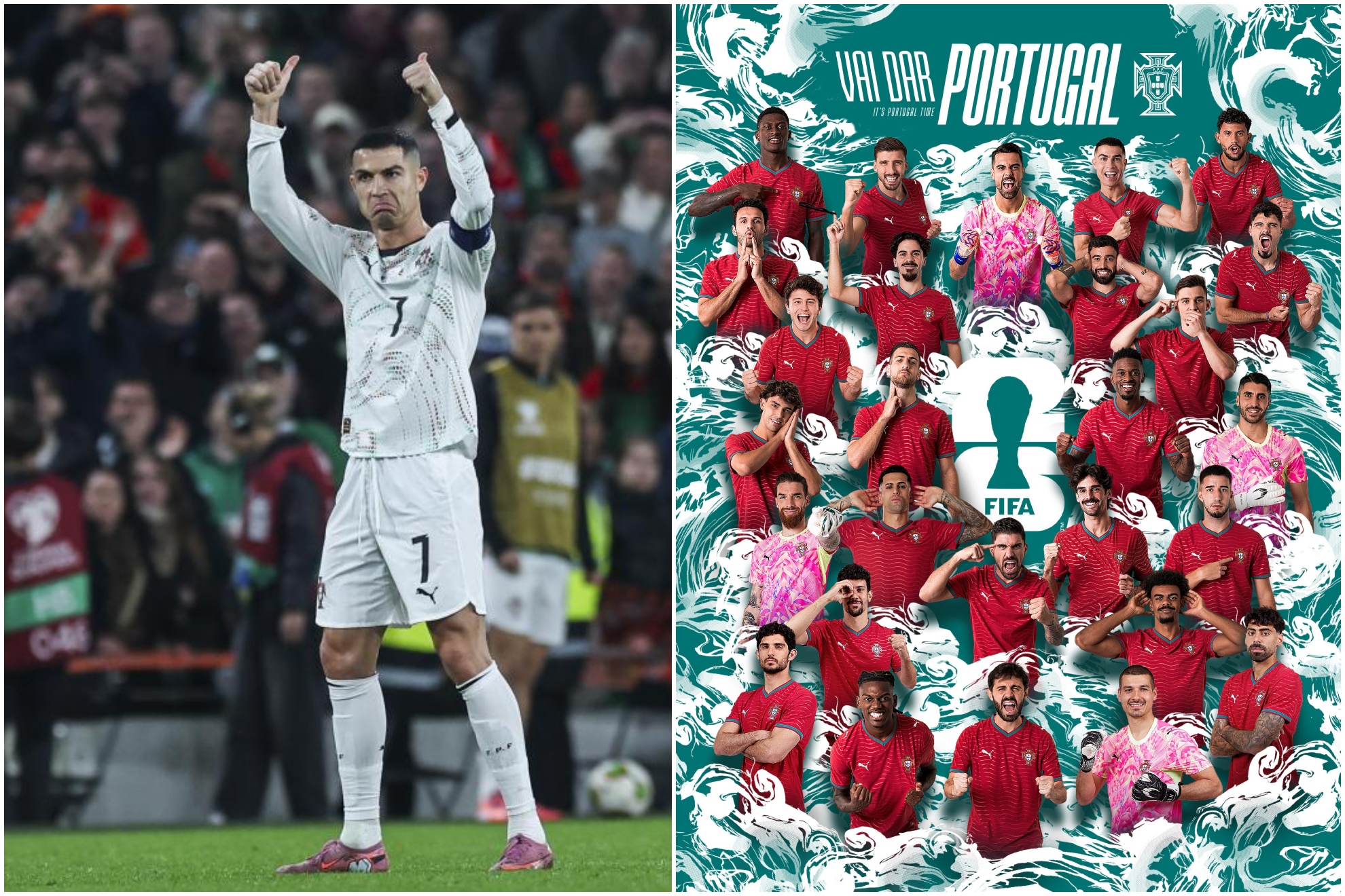 Cristiano Ronaldo y la lista de Portugal.