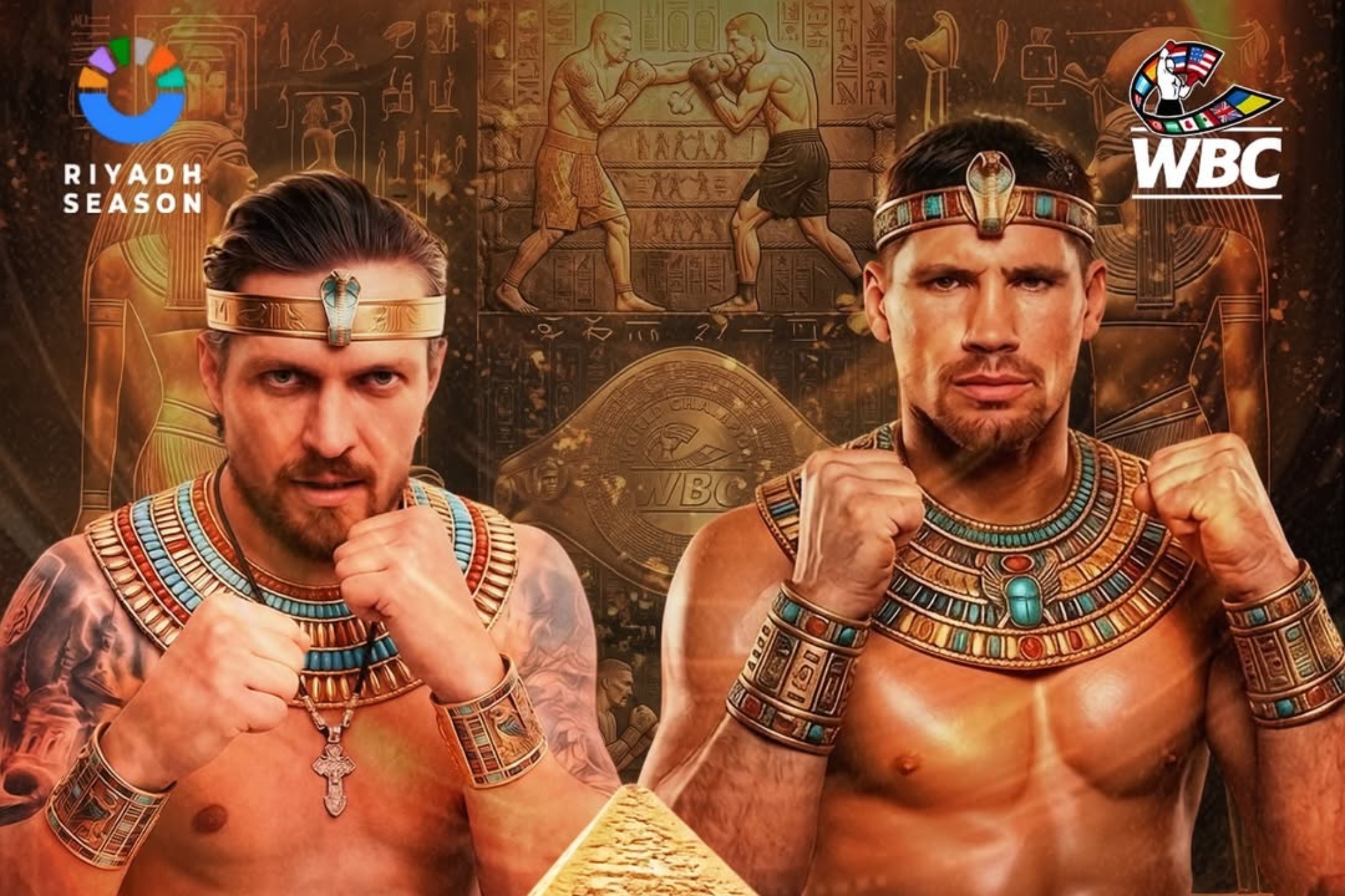 Poster del Consejo Mundial de Boxeo (WBC) para la pelea.