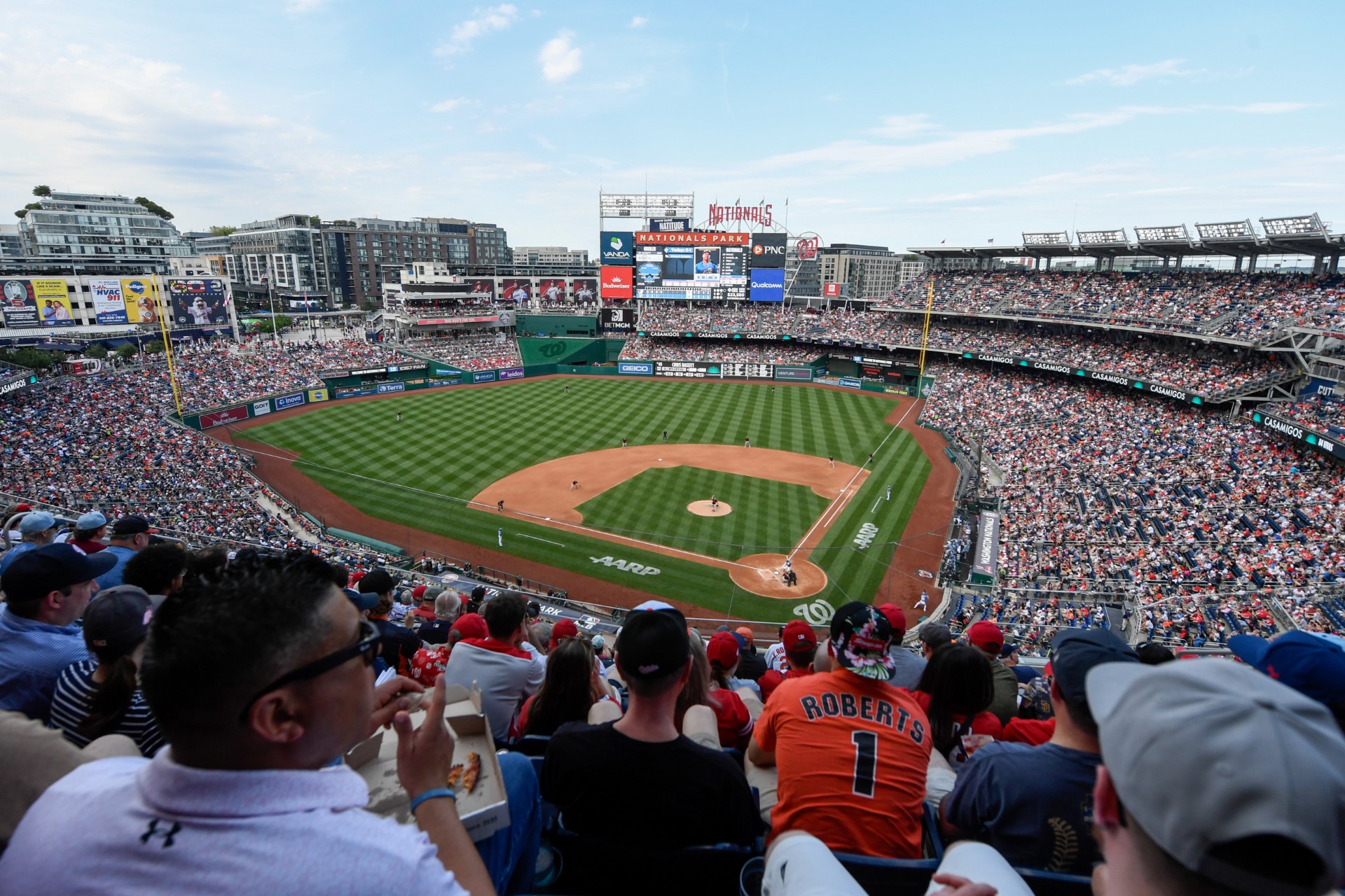 El Nationals Park durante el partido ante los Baltimore Orioles.