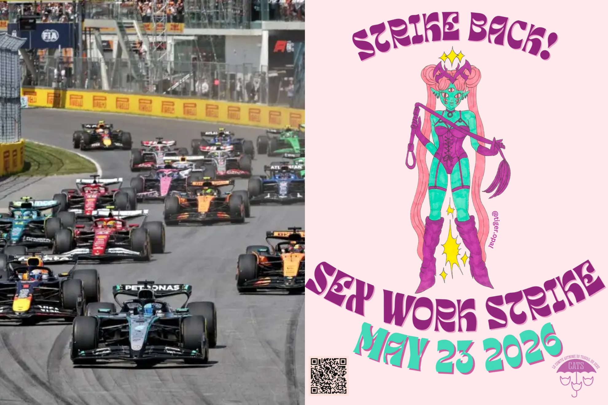 Un arranque de un GP de Canadá de F1 y el cartel de la huelga planeada para el 23-M.