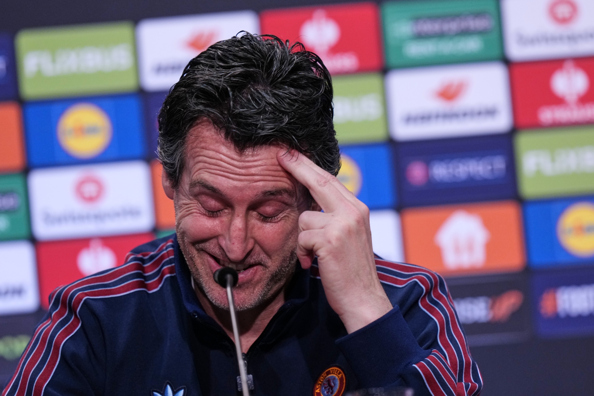 Unai Emery, durante la rueda de prensa previa a la final de Europa League.