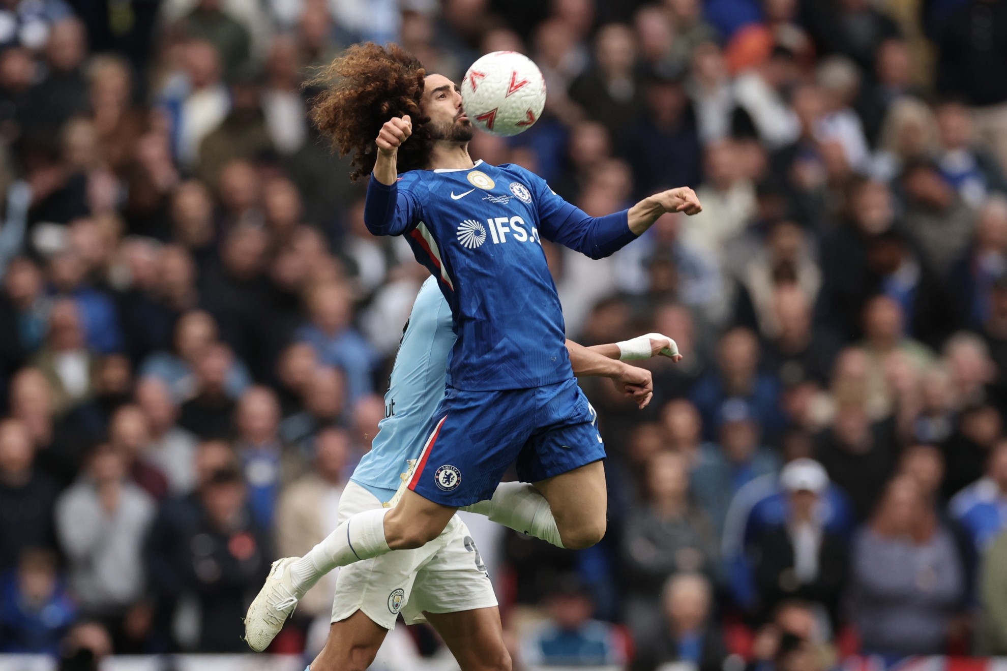 CUCURELLA, EN UN PARTIDO CON EL CHELSEA.