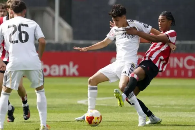 Athletic-Real Madrid, en la vuelta de los cuartos de la Copa de Campeones juvenil.