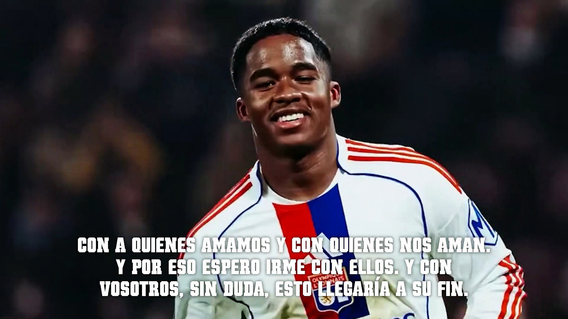 El delantero brasileño deja un emotivo vídeo de recuerdo a los aficionados del Olympique