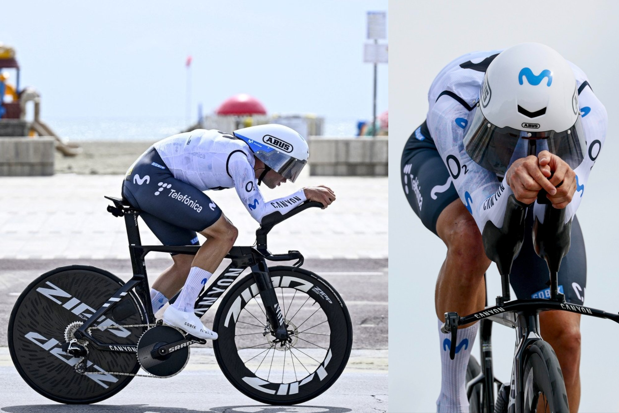 Milesi, durante la crono de Massa en la décima etapa del Giro.