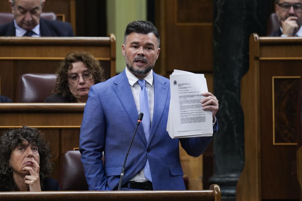 El portavoz parlamentario de ERC, Gabriel Rufián.