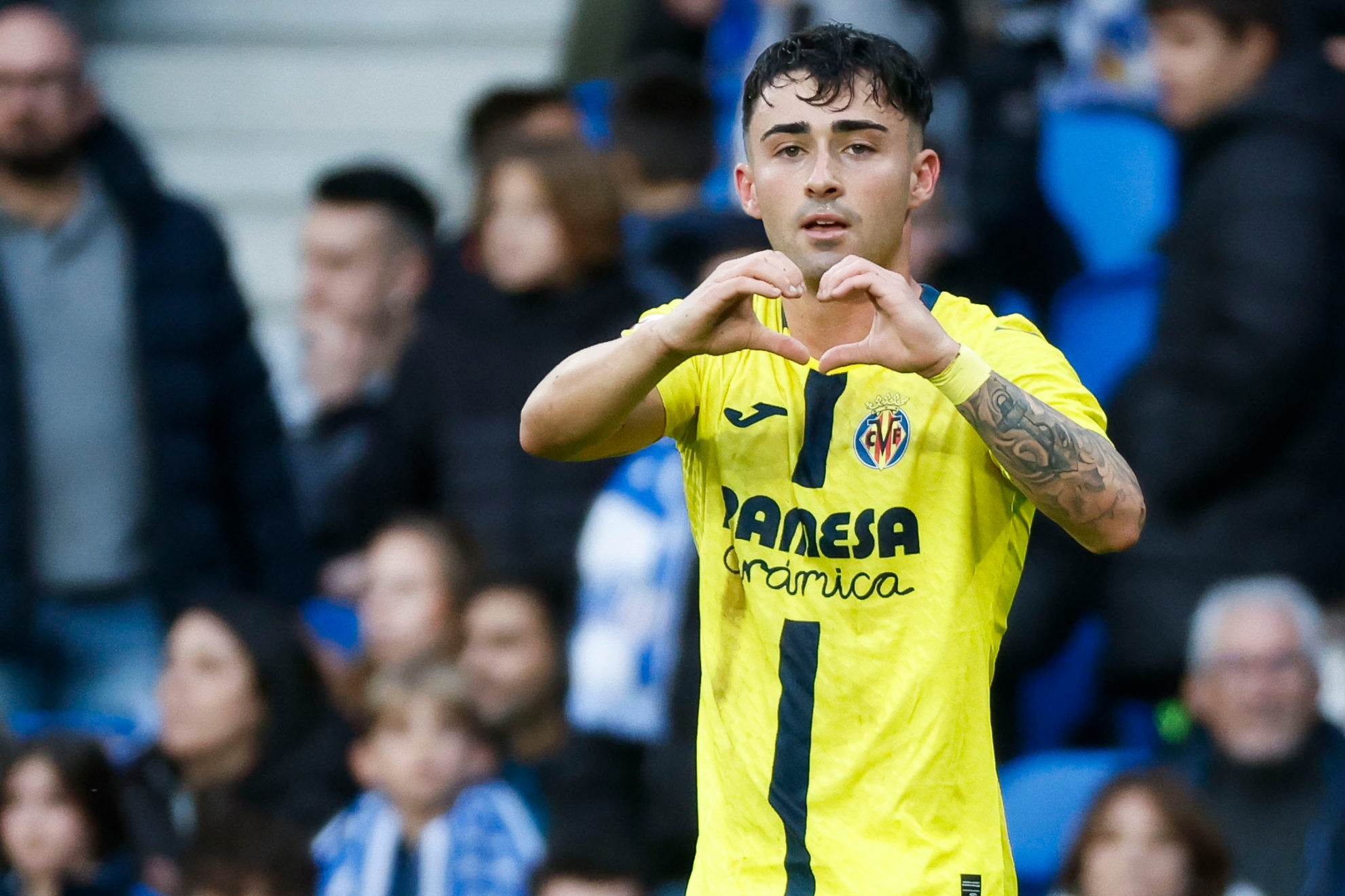 Moleiro celebra un gol.